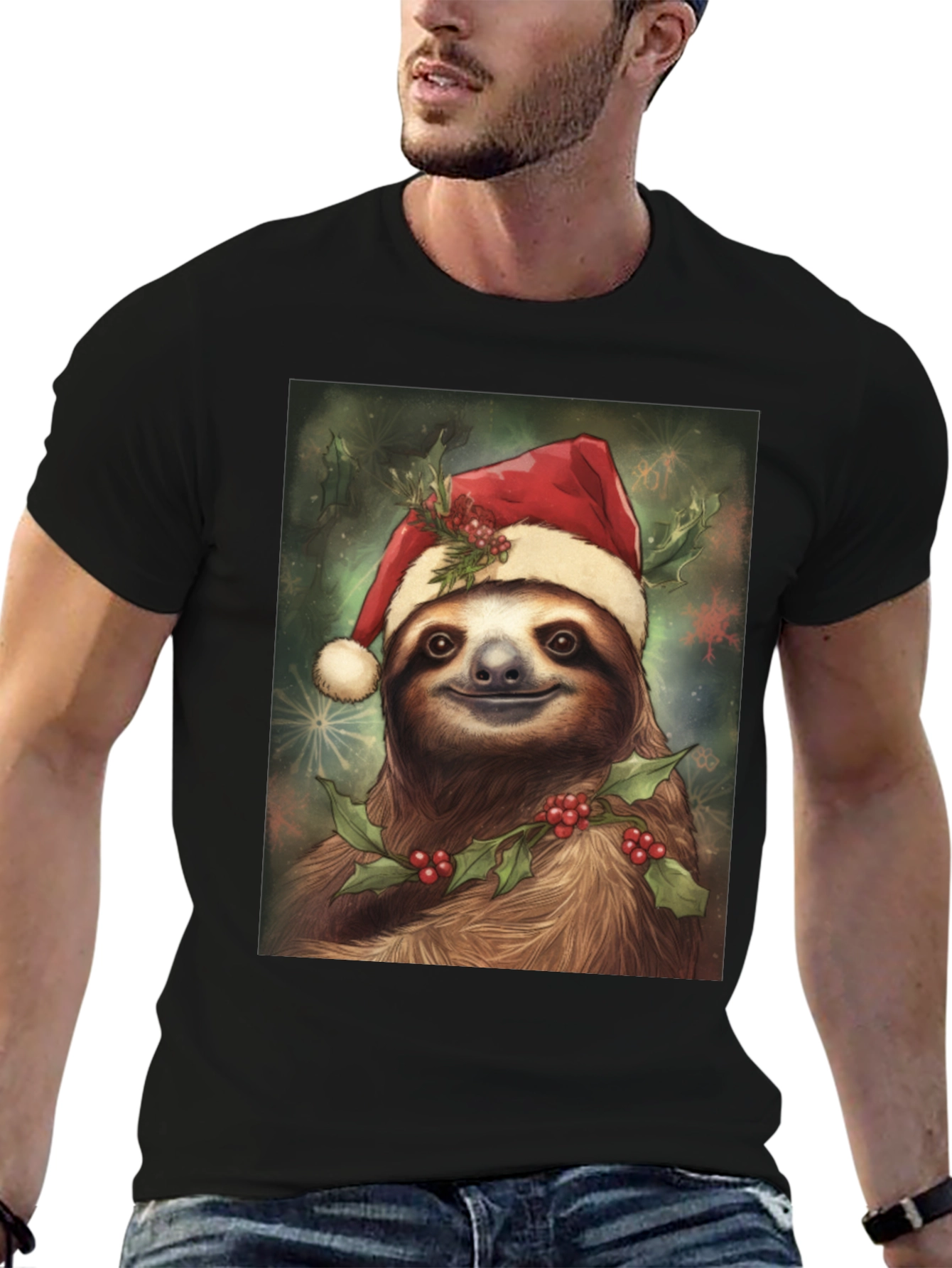 Holiday Sloth Graphic Tee