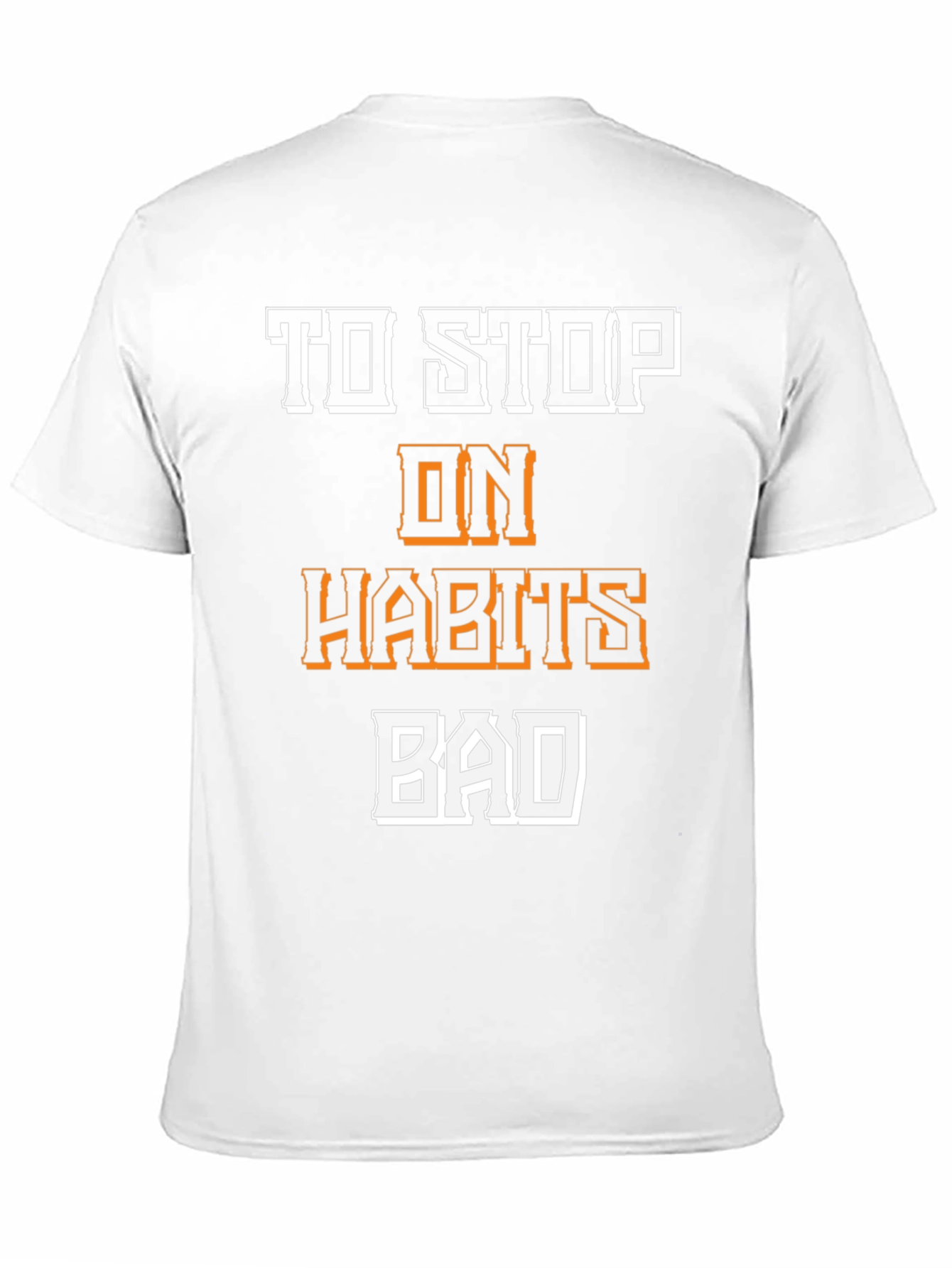 To Stop On Habits Bad Black Graphic Tee