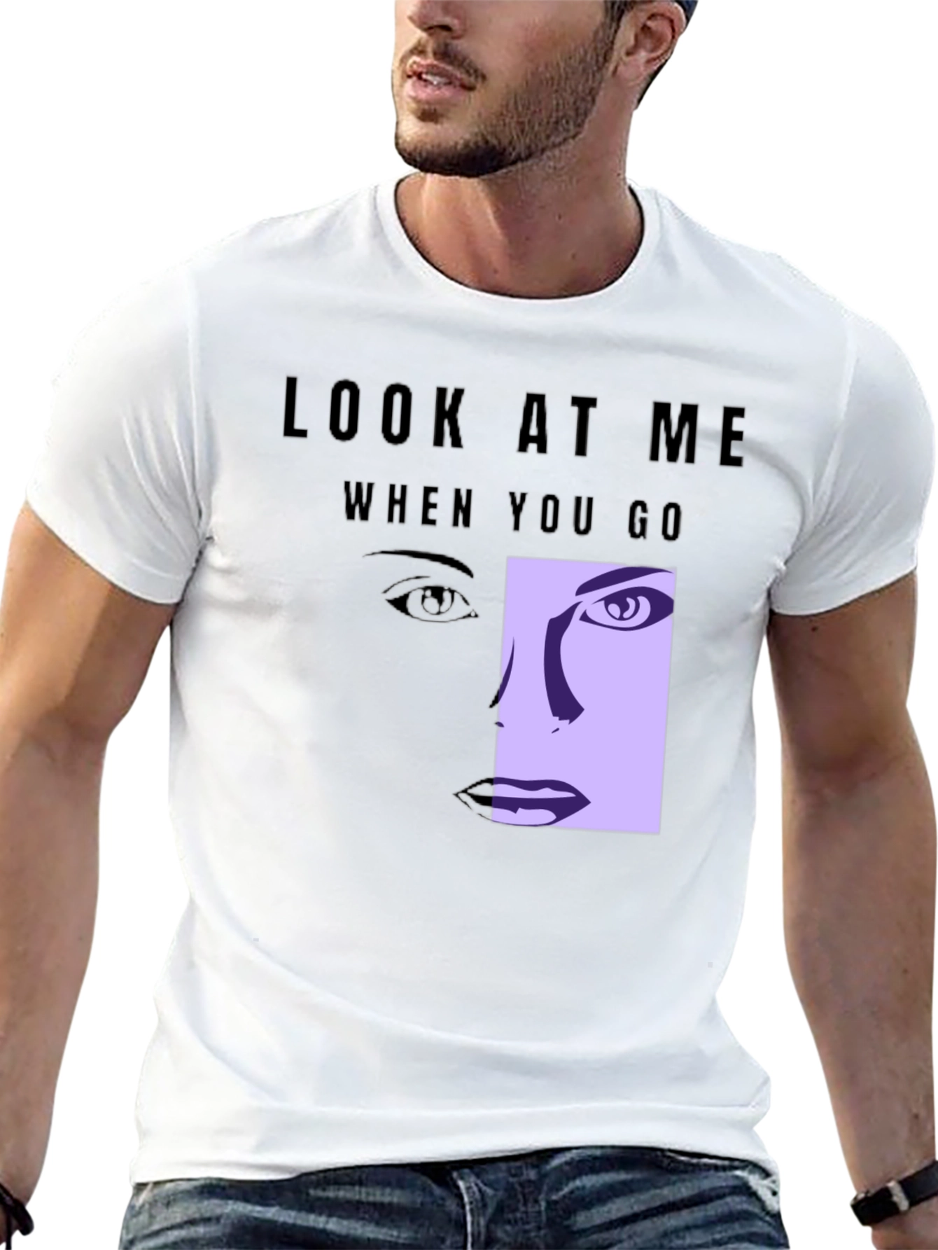 Look At Me Graphic Tee - Black T-Shirt