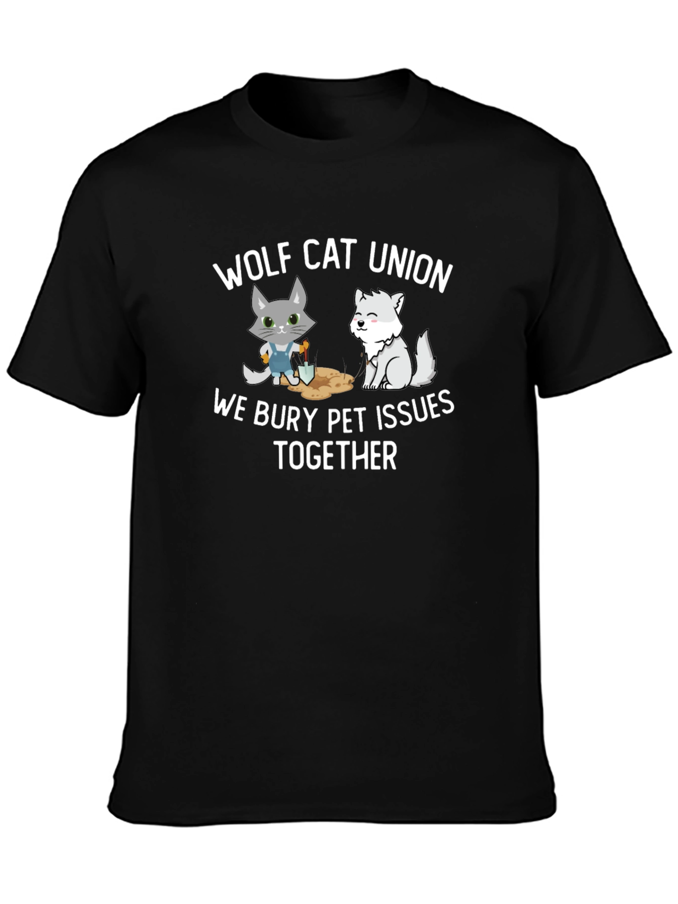 Wolf Cat Union Pet Issues T-Shirt