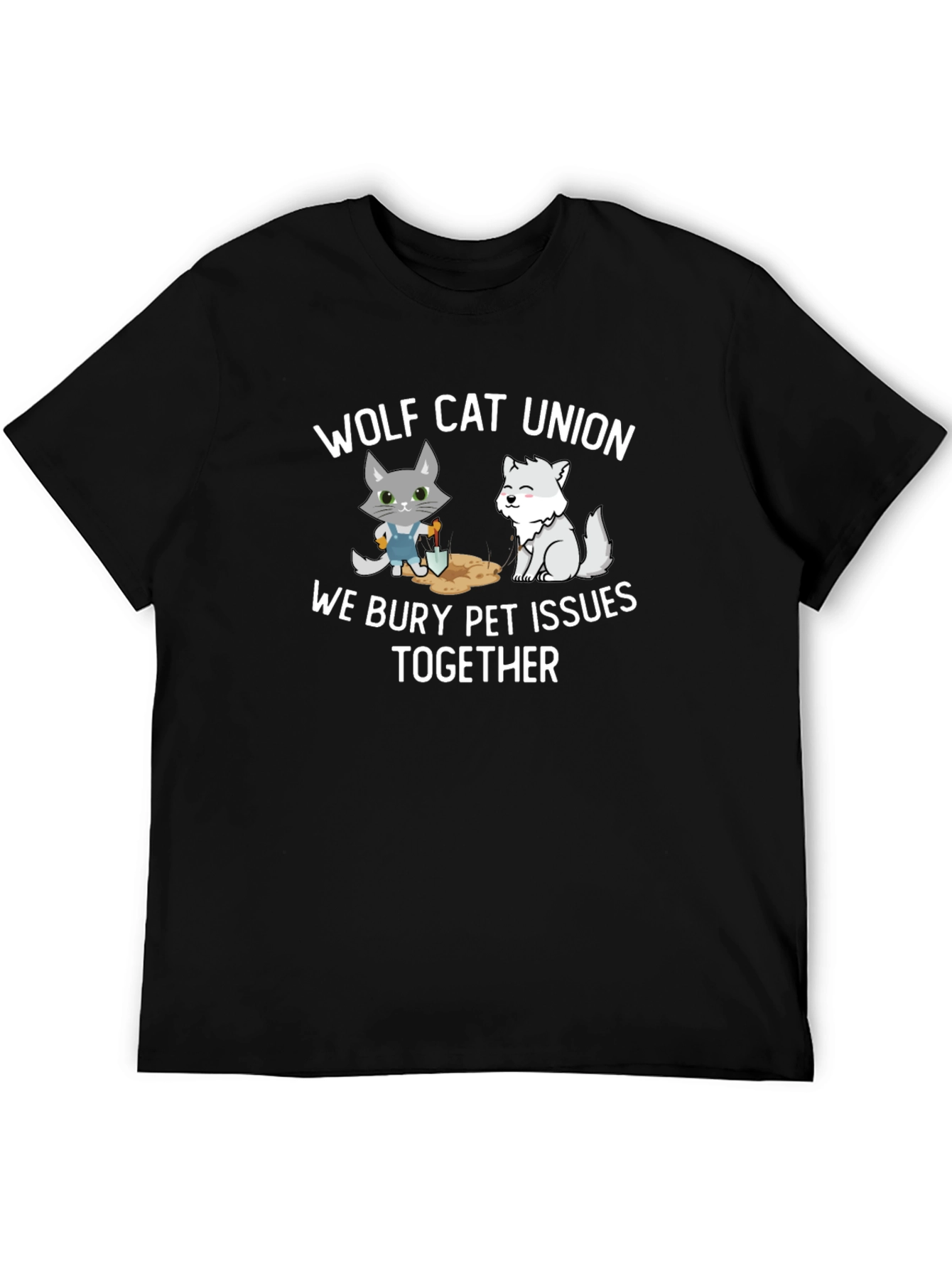 Wolf Cat Union Pet Issues T-Shirt