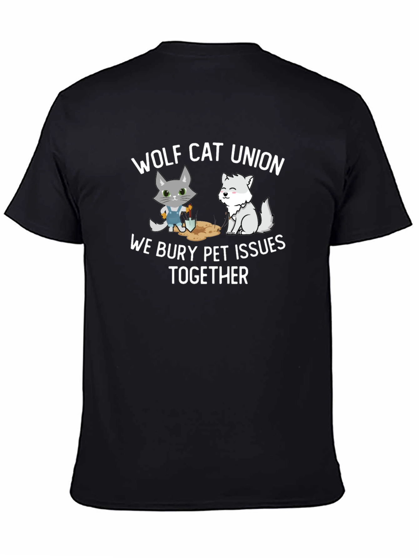 Wolf Cat Union Pet Issues T-Shirt
