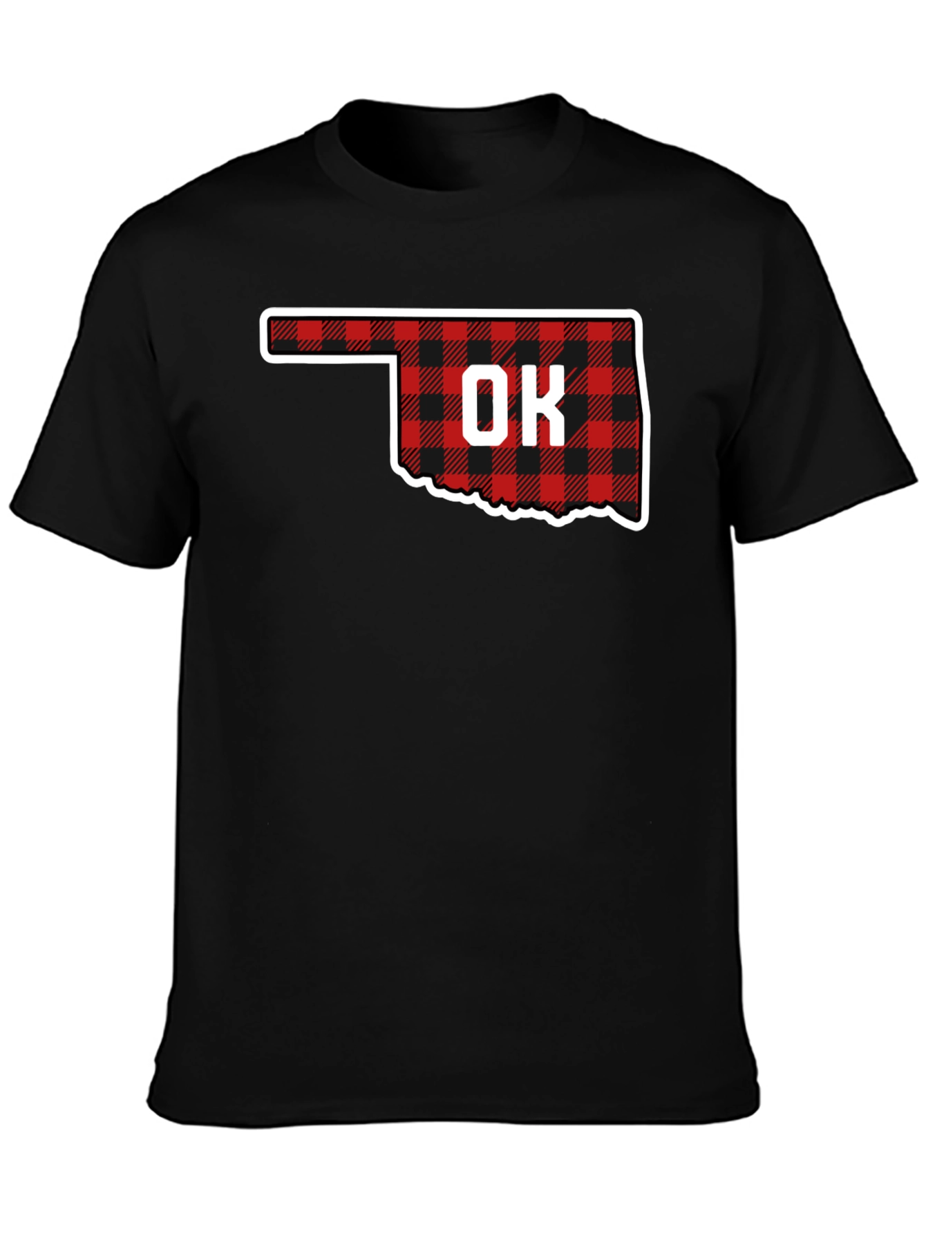 Oklahoma Buffalo Plaid State T-Shirt