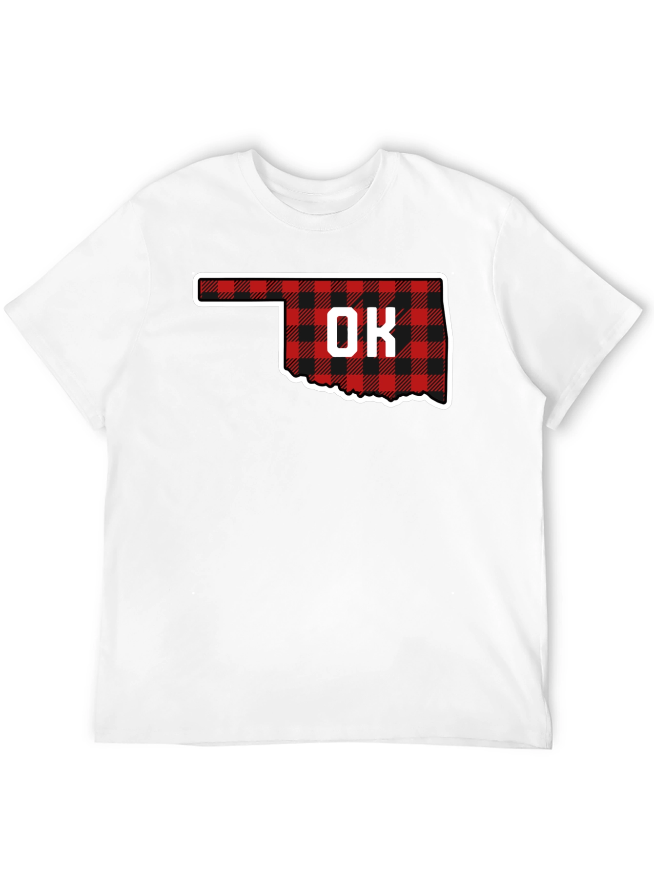 Oklahoma Buffalo Plaid State T-Shirt