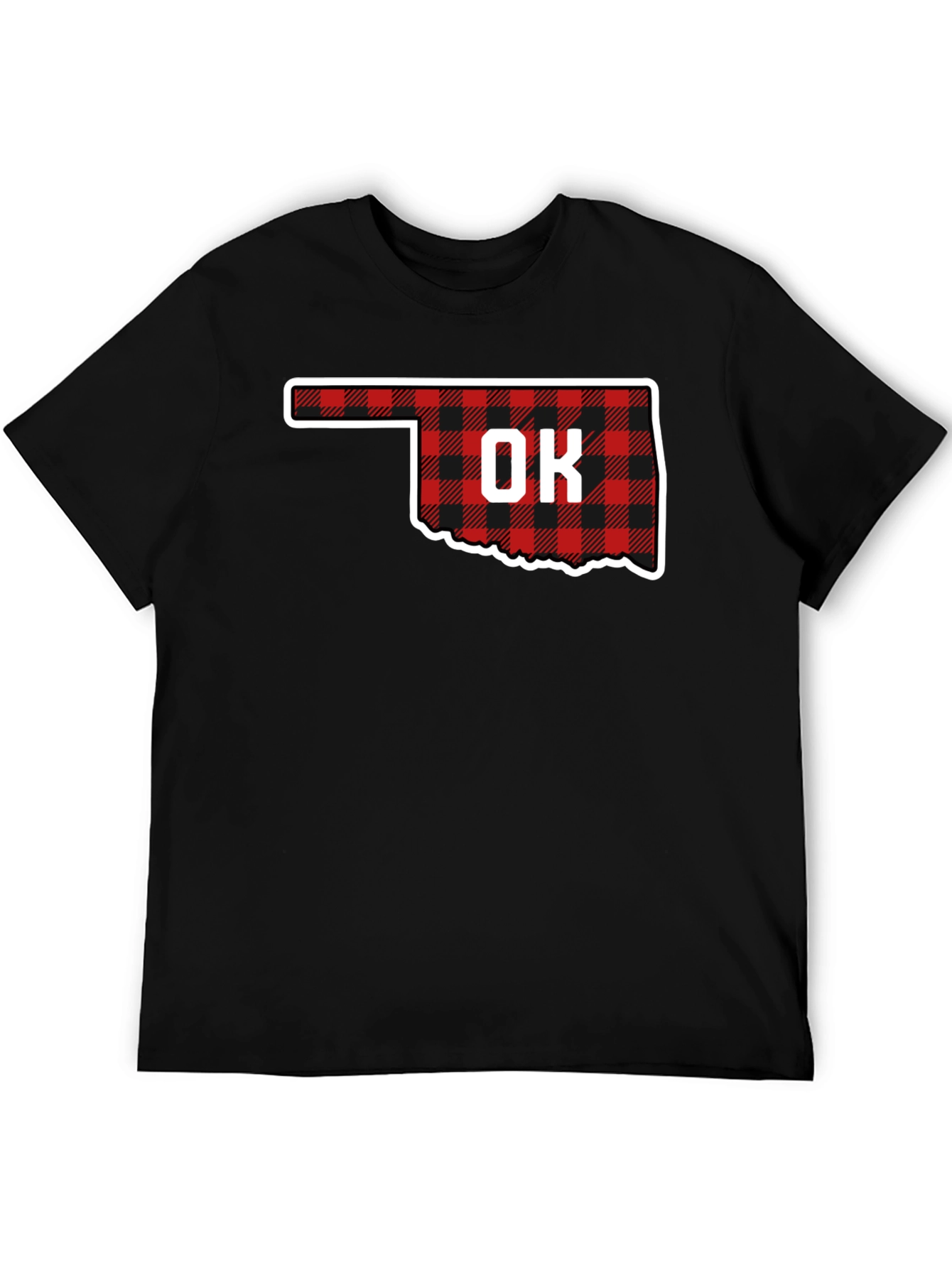 Oklahoma Buffalo Plaid State T-Shirt