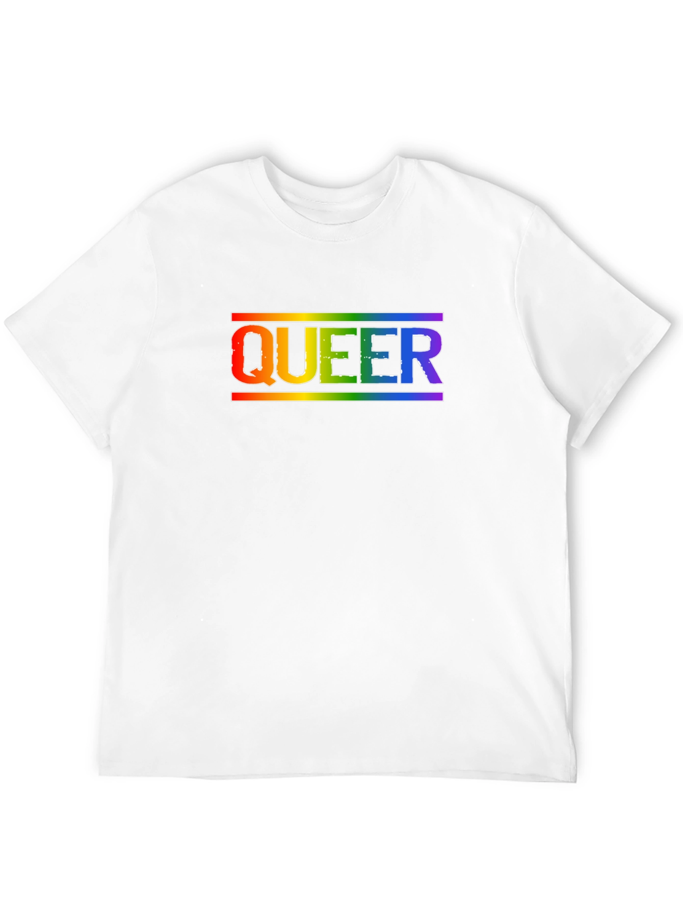Queer Pride Rainbow T-Shirt LGBTQ+ Ally