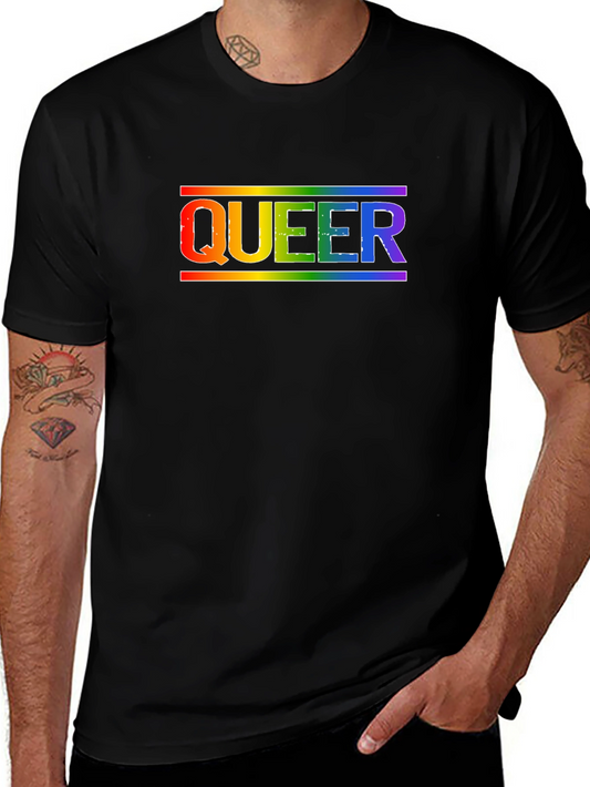 Queer Pride Rainbow T-Shirt LGBTQ+ Ally