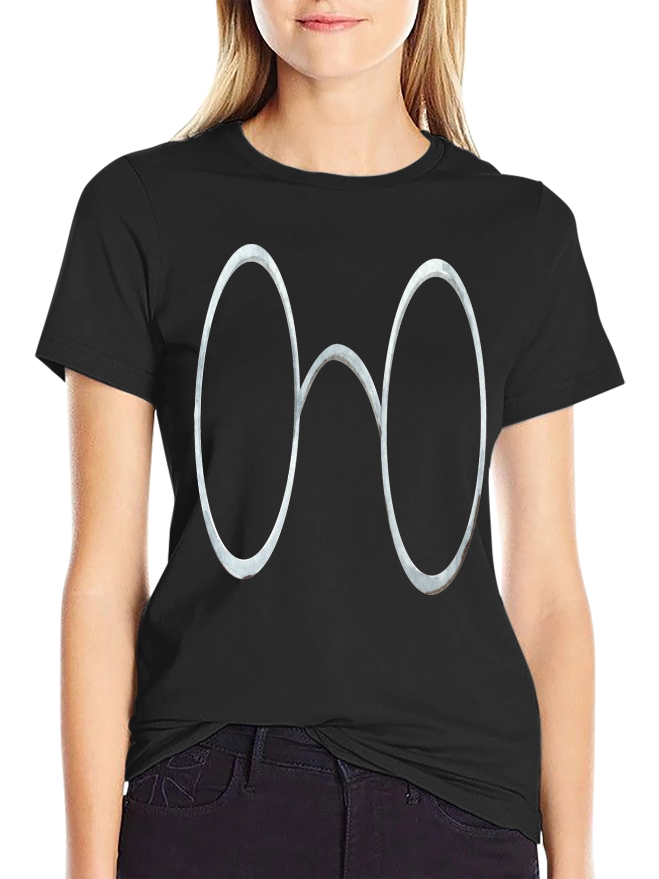 Novelty Eyeglass Graphic Tee - Classic Black
