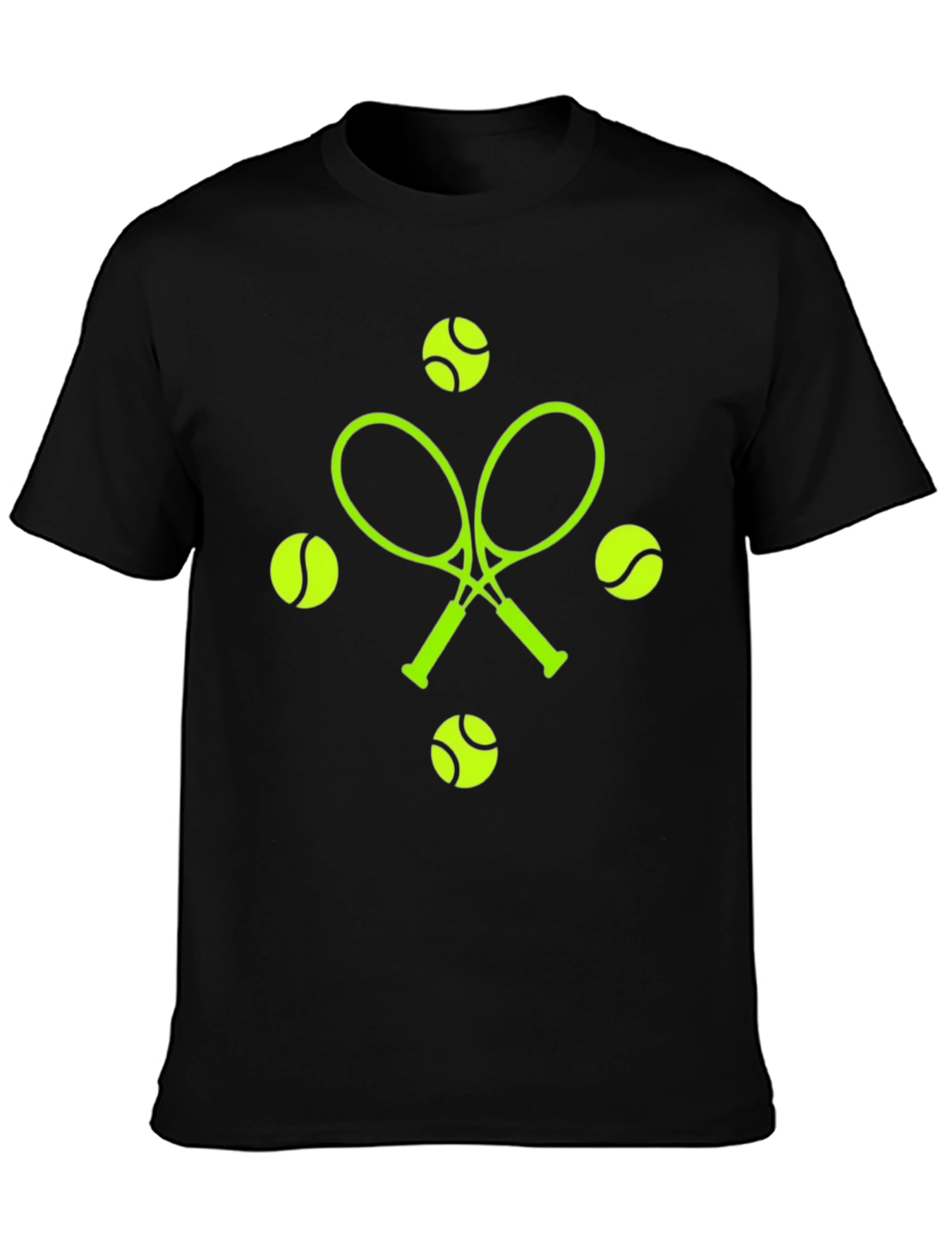 Tennis Racquets & Balls Graphic Tee