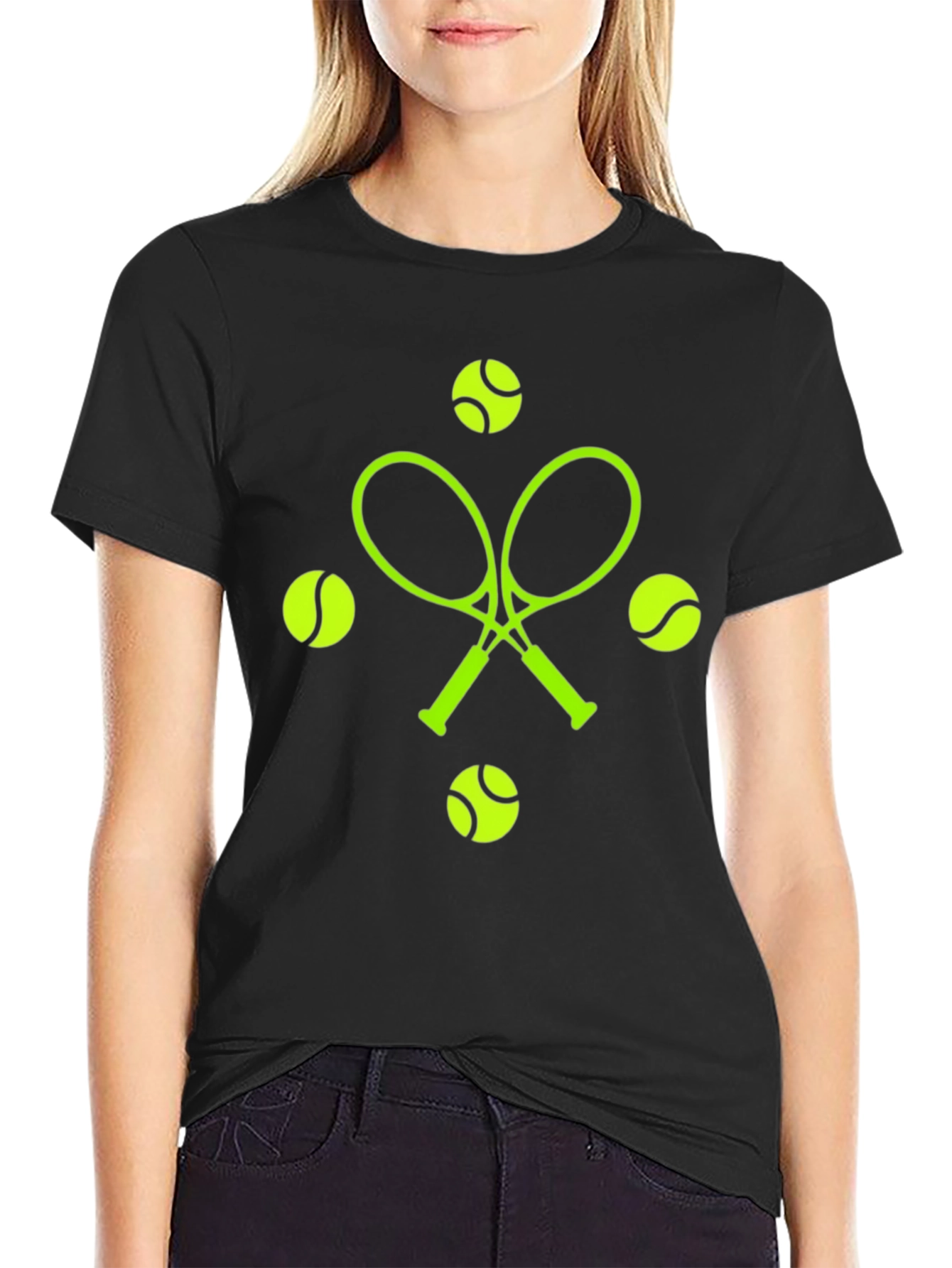 Tennis Racquets & Balls Graphic Tee