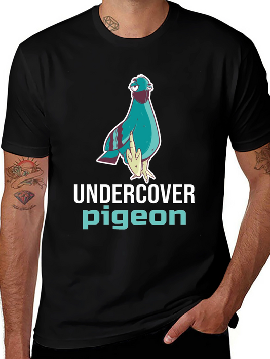 Undercover Pigeon Graphic Tee - Funny Bird T-Shirt