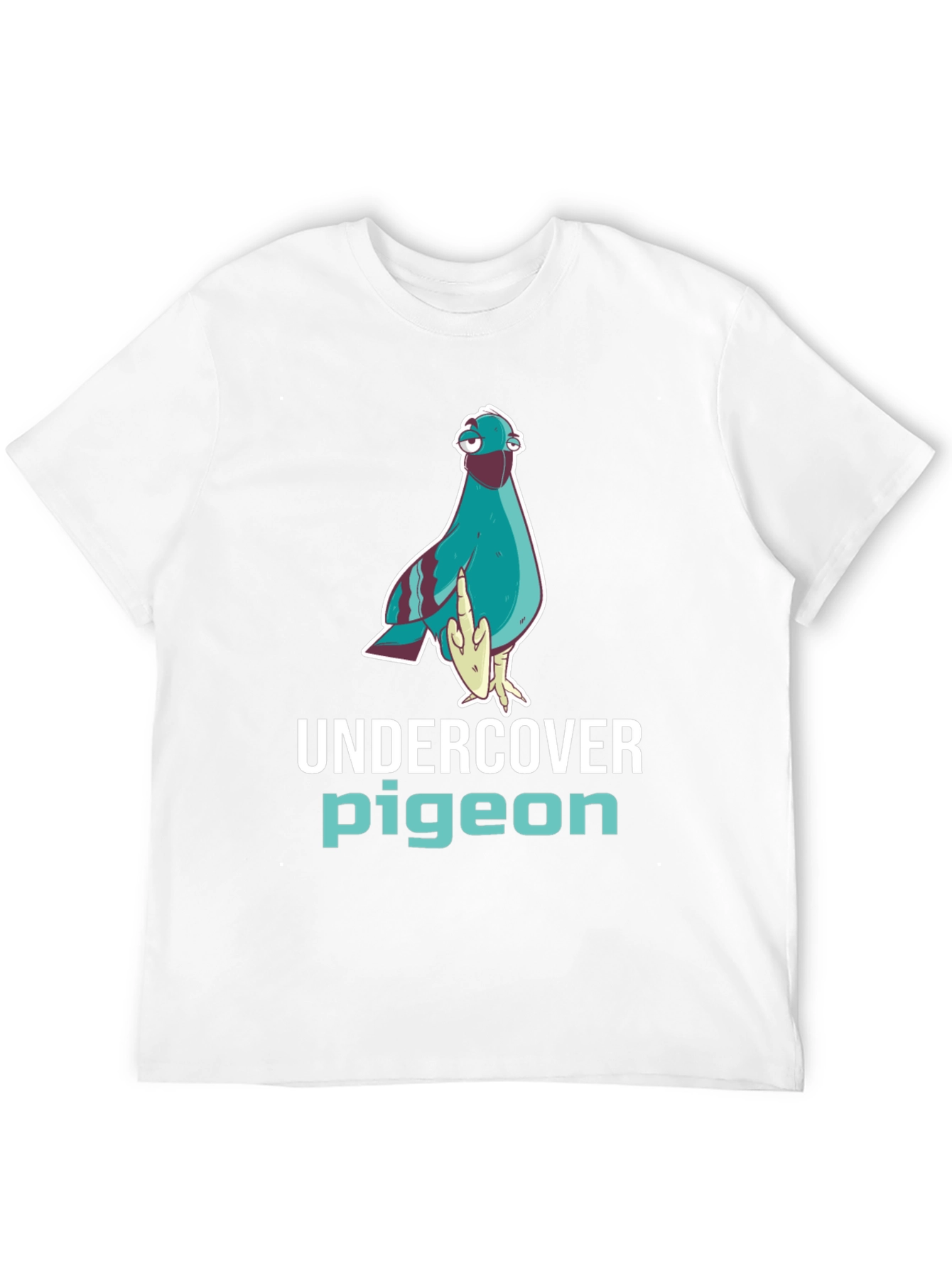 Undercover Pigeon Graphic Tee - Funny Bird T-Shirt