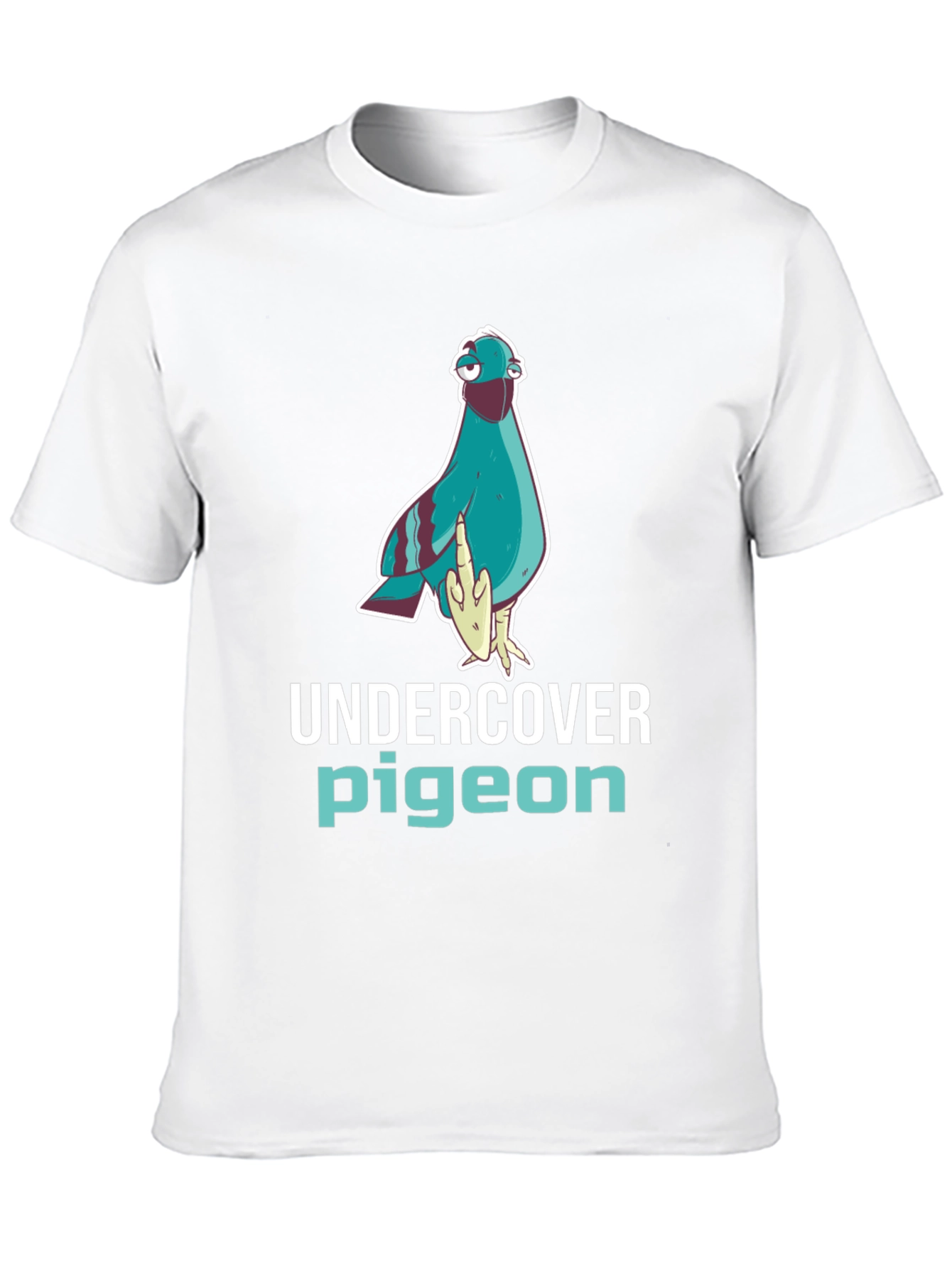 Undercover Pigeon Graphic Tee - Funny Bird T-Shirt