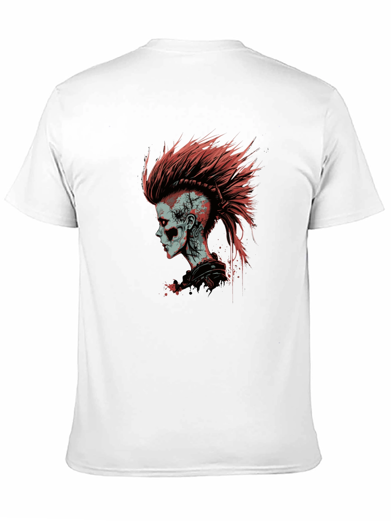 Punk Zombie Graphic Tee - Black