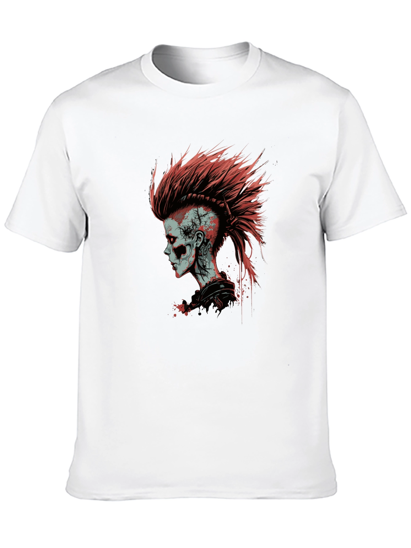 Punk Zombie Graphic Tee - Black