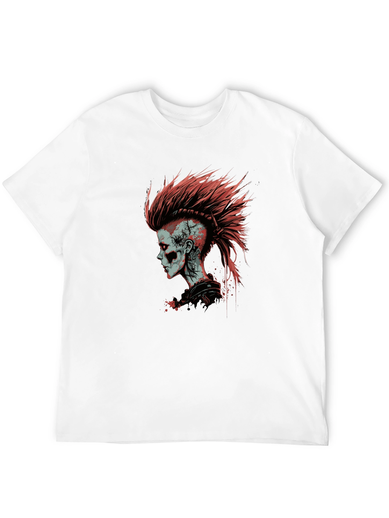 Punk Zombie Graphic Tee - Black