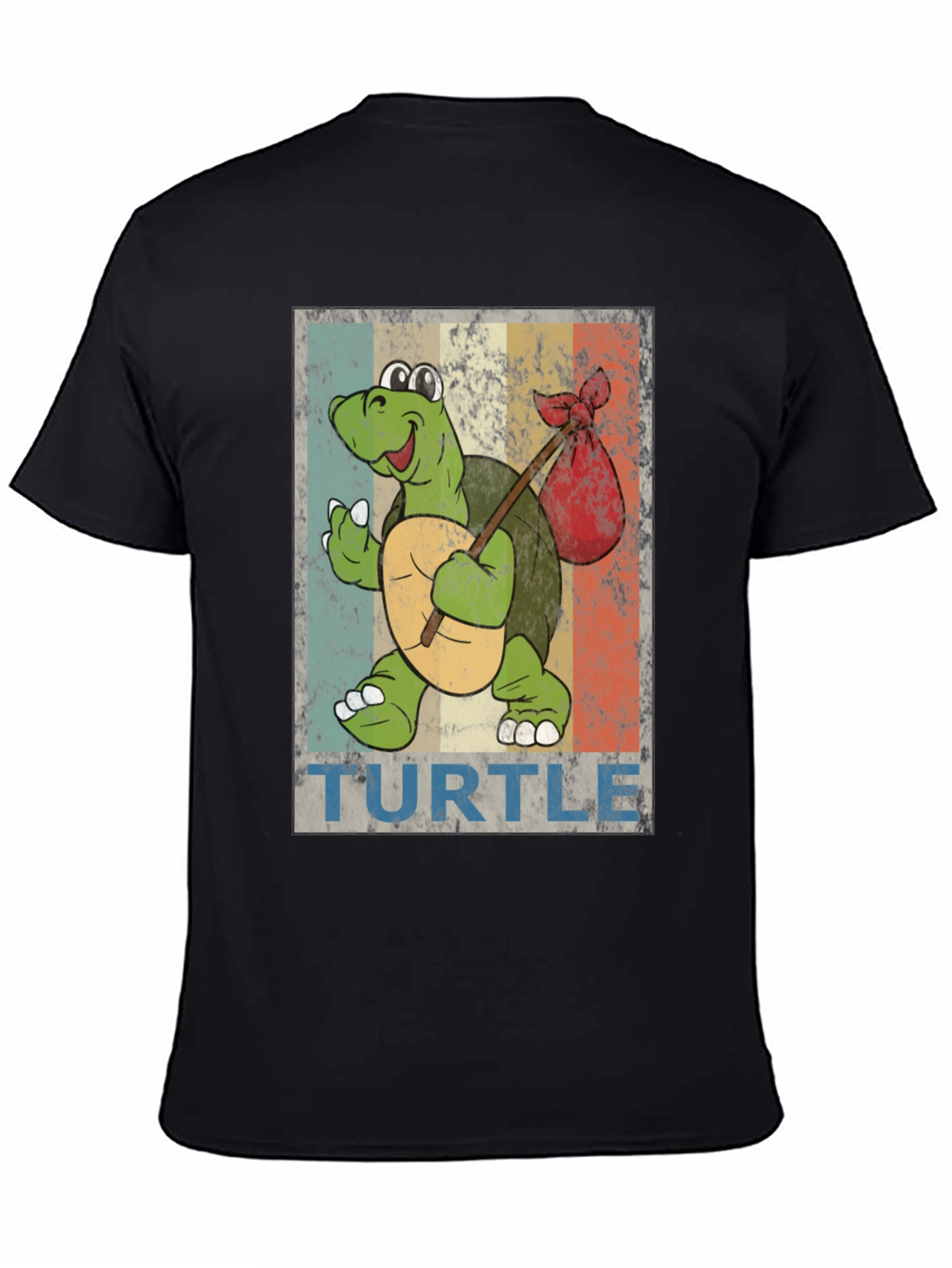 Retro Turtle Traveler Graphic T-Shirt