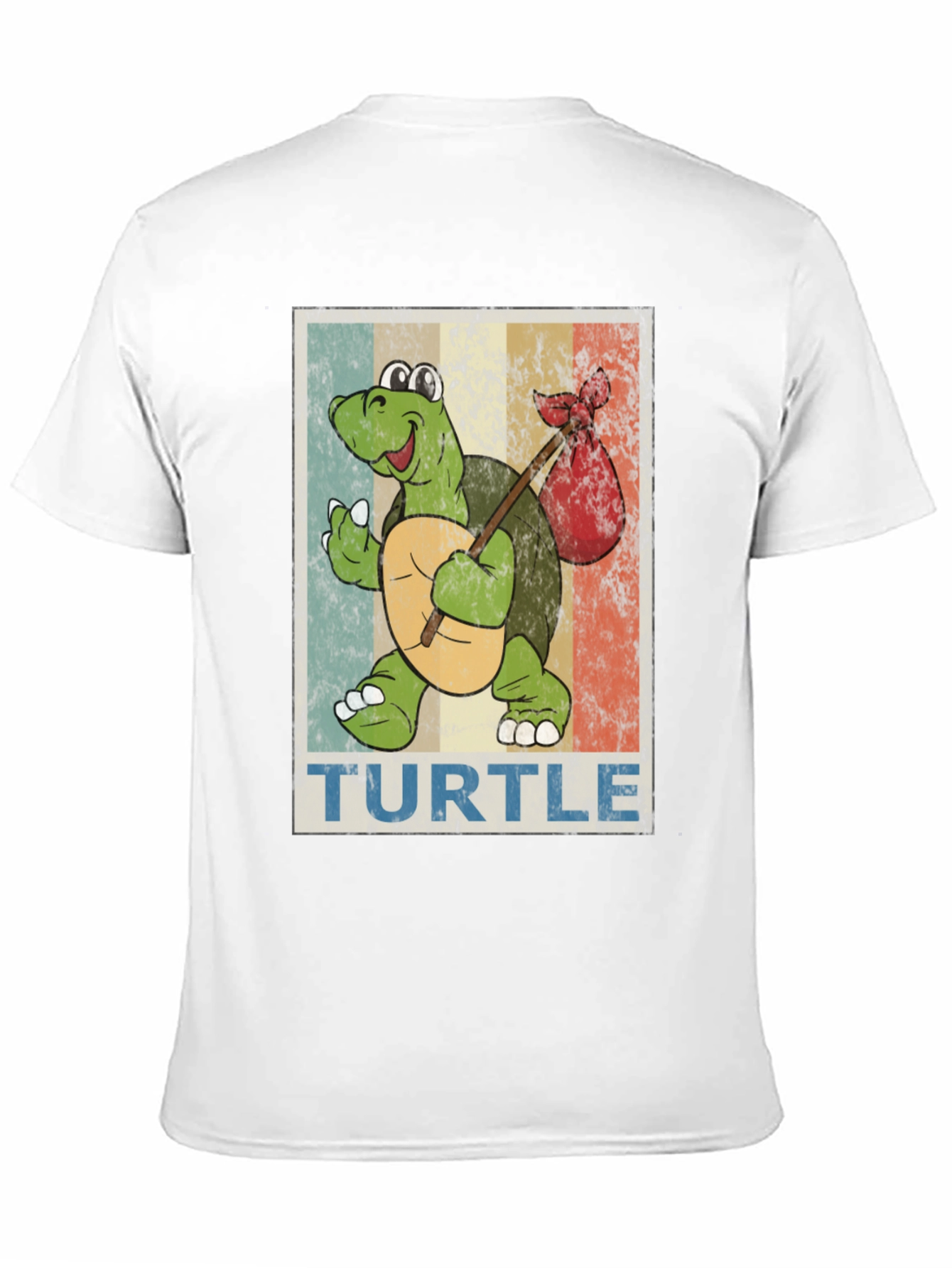 Retro Turtle Traveler Graphic T-Shirt
