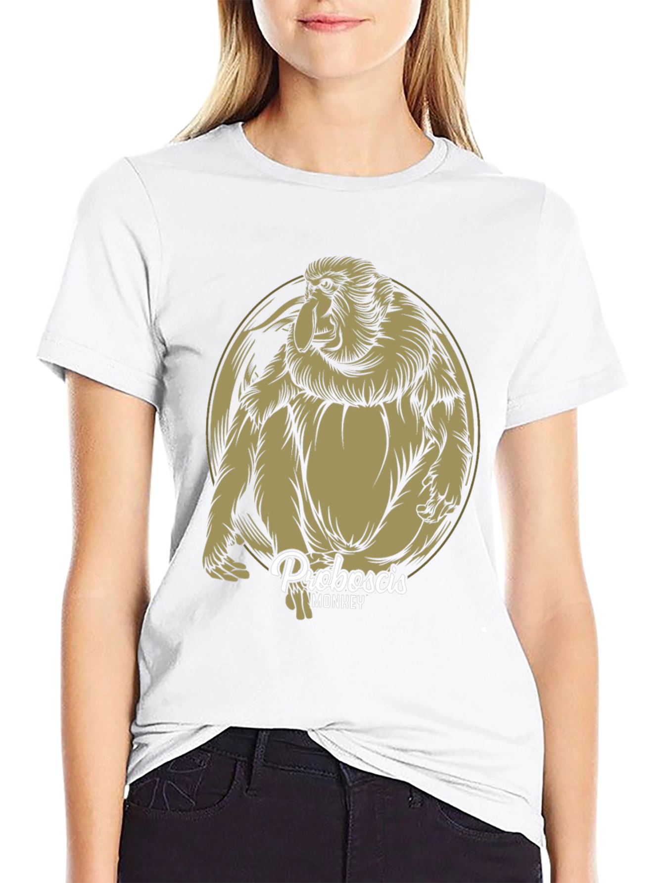 Proboscis Monkey Graphic Tee - Unique Animal Design