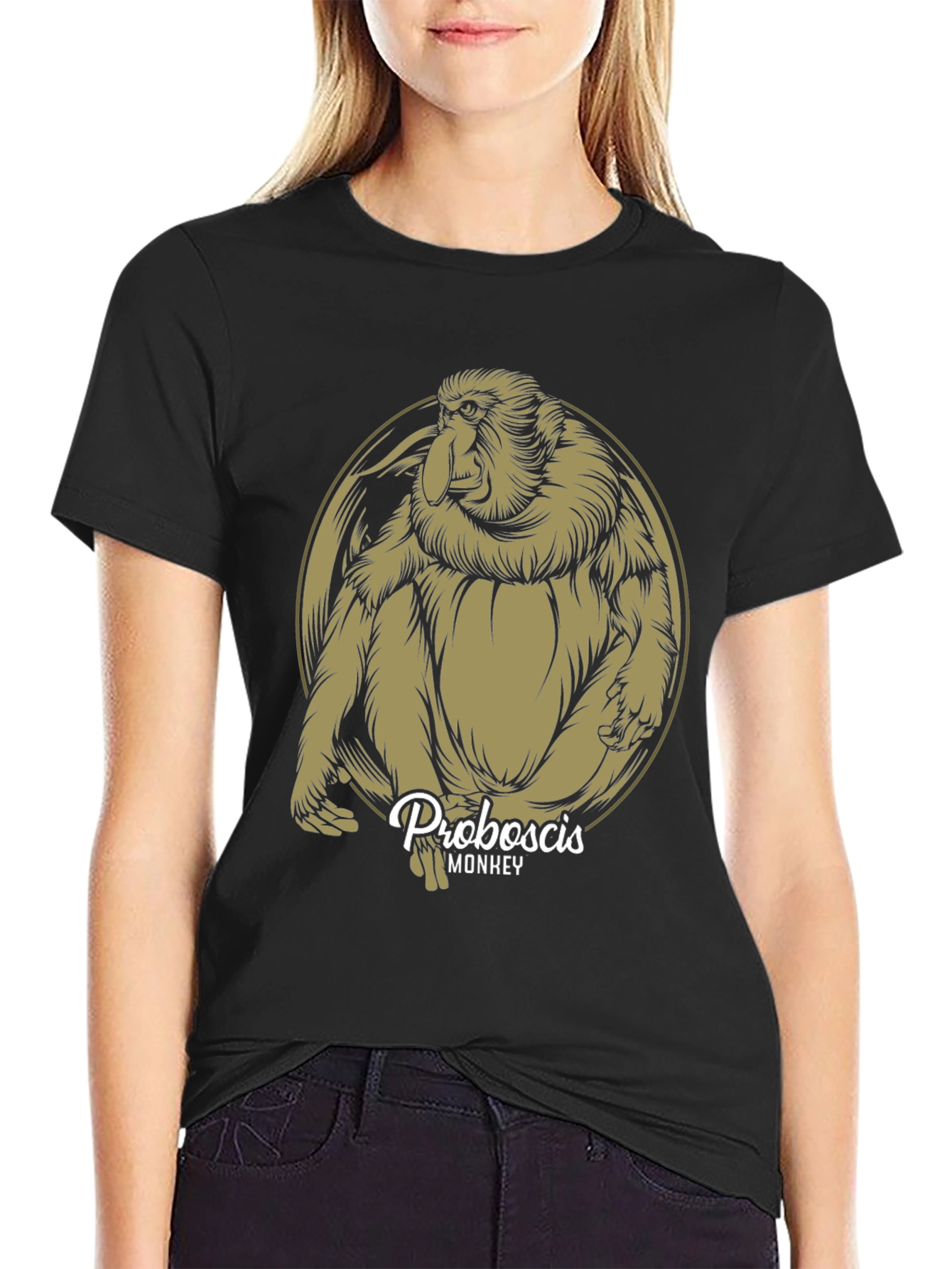 Proboscis Monkey Graphic Tee - Unique Animal Design