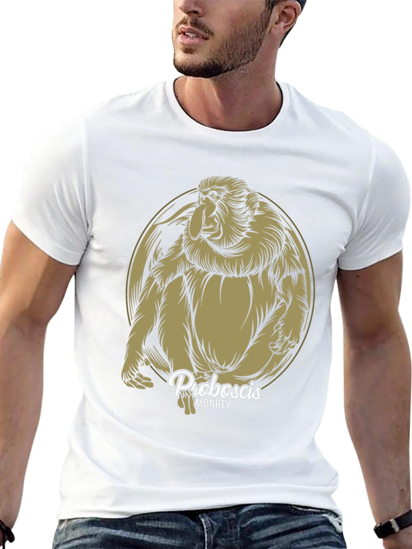 Proboscis Monkey Graphic Tee - Unique Animal Design