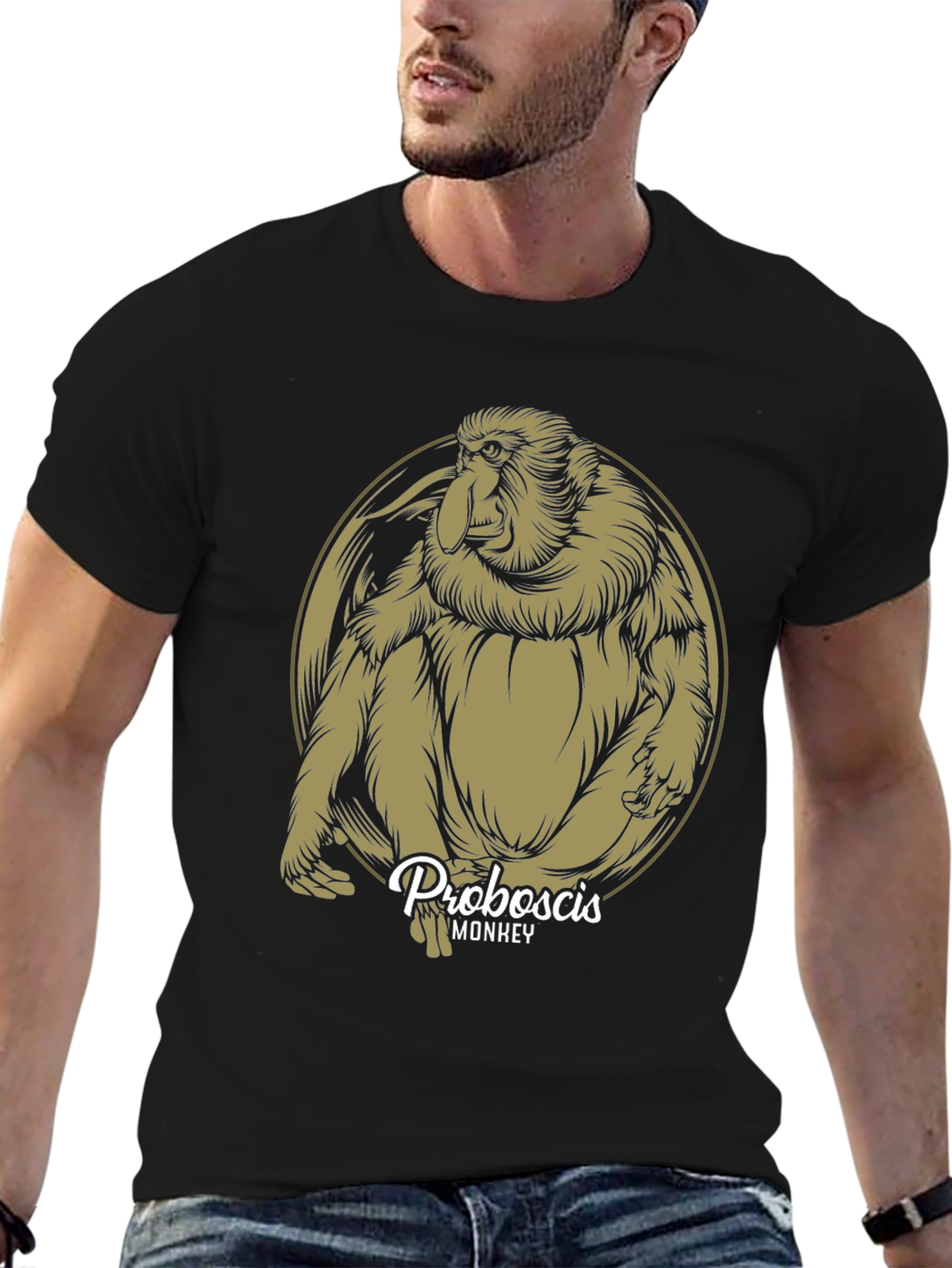 Proboscis Monkey Graphic Tee - Unique Animal Design