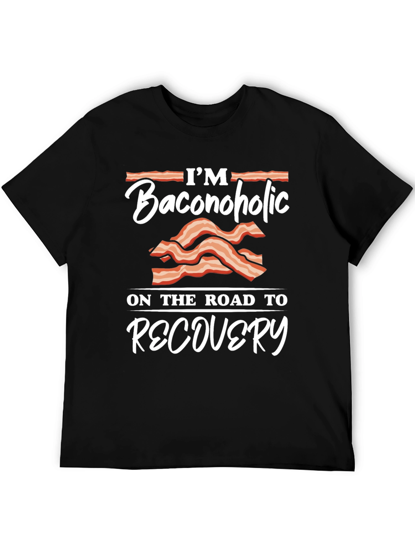 Baconoholic Recovery T-Shirt - Funny Foodie Tee