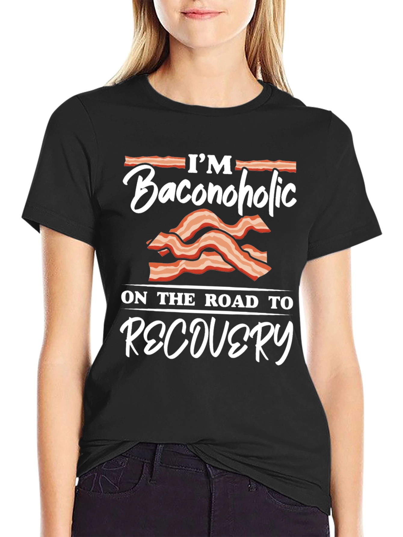 Baconoholic Recovery T-Shirt - Funny Foodie Tee