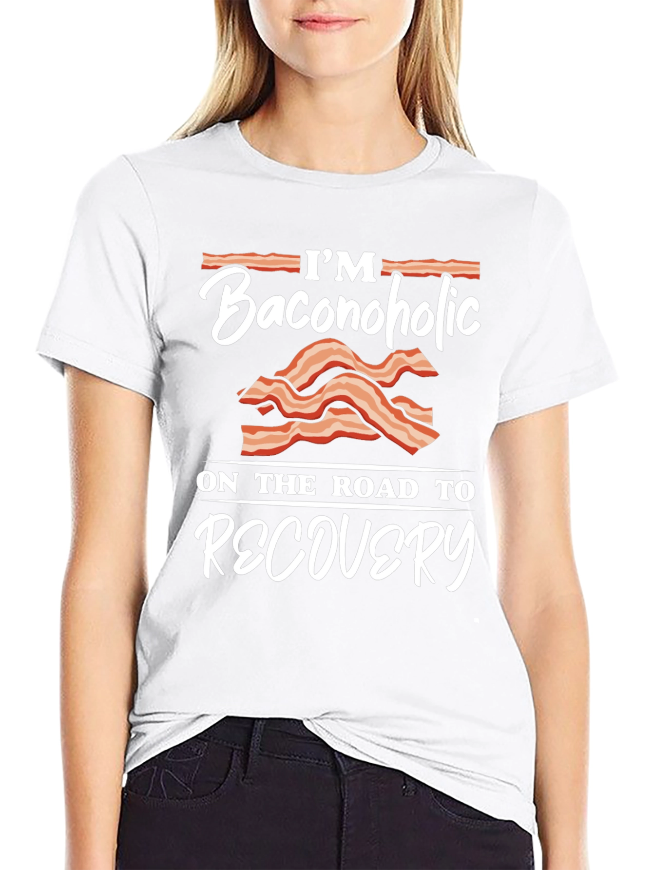 Baconoholic Recovery T-Shirt - Funny Foodie Tee