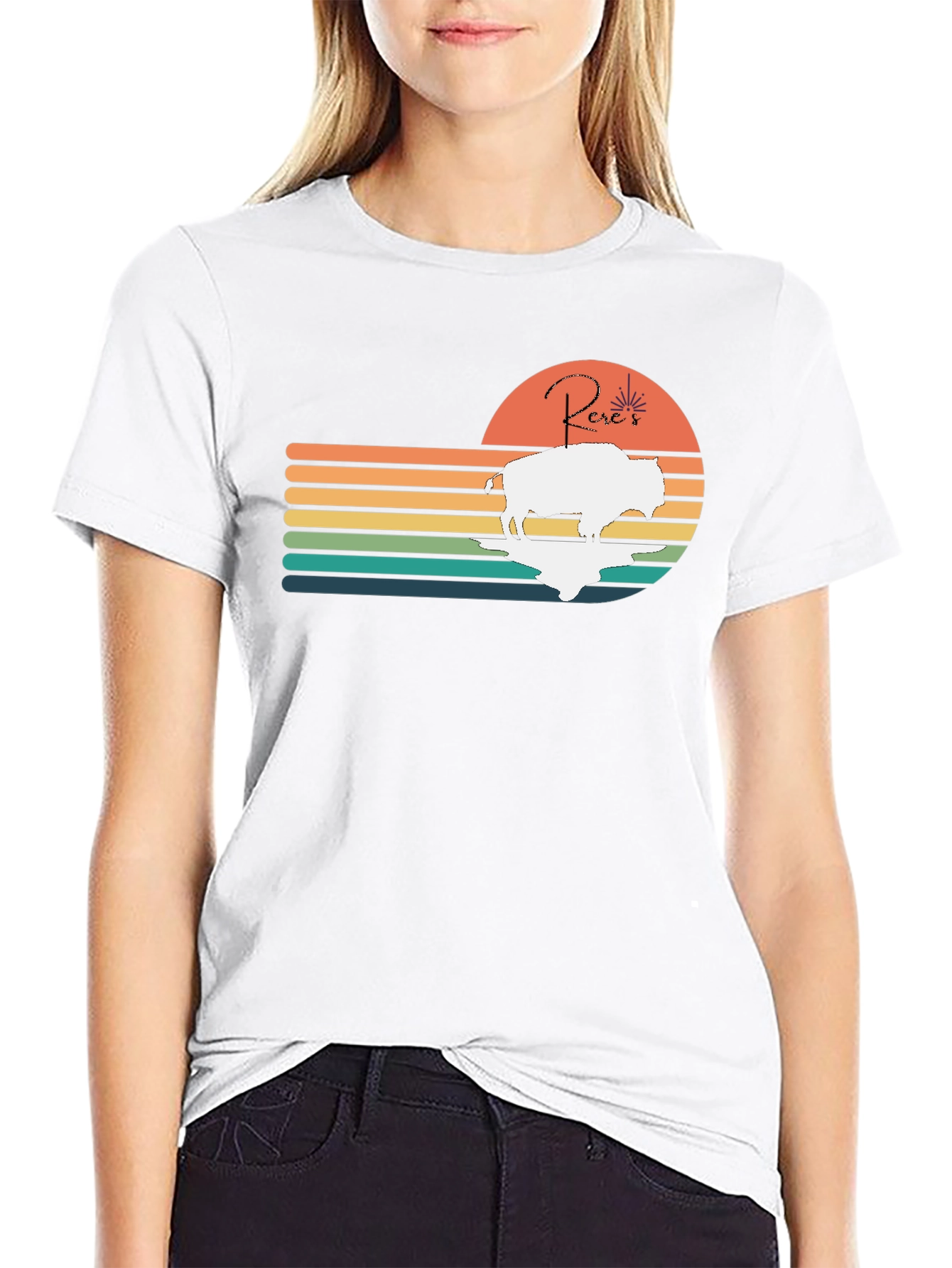 Retro Buffalo Sunset T-Shirt