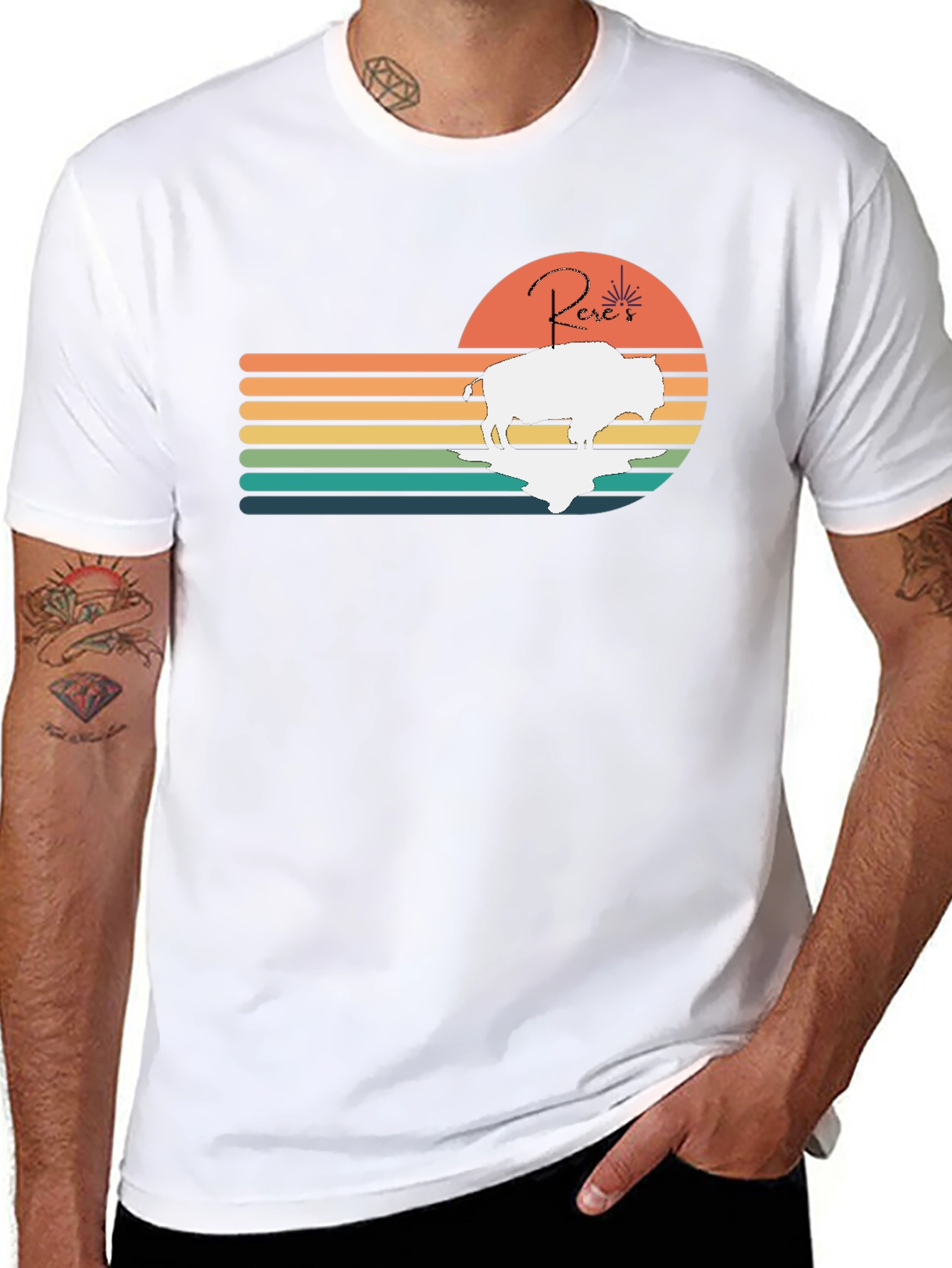 Retro Buffalo Sunset T-Shirt