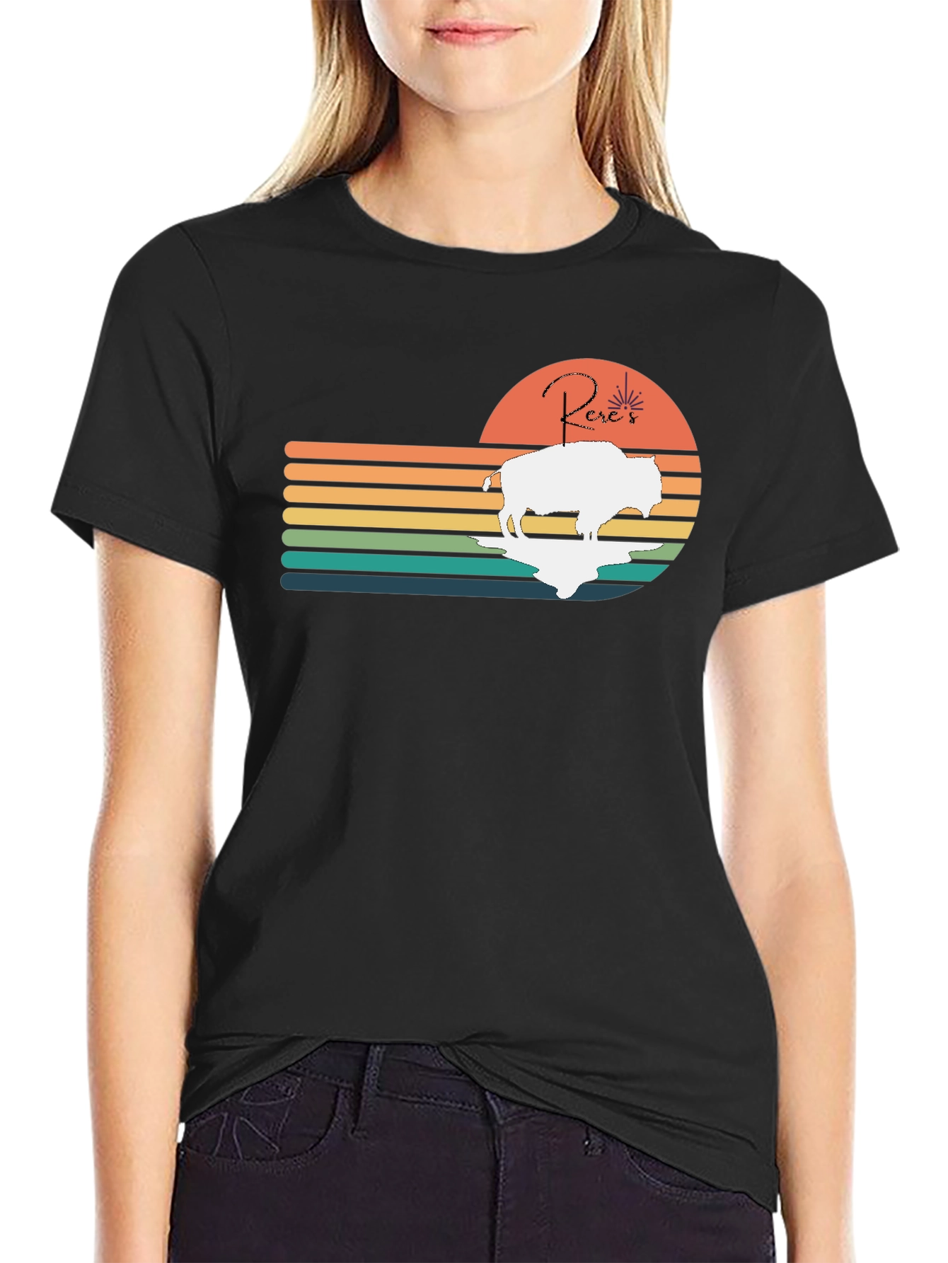 Retro Buffalo Sunset T-Shirt