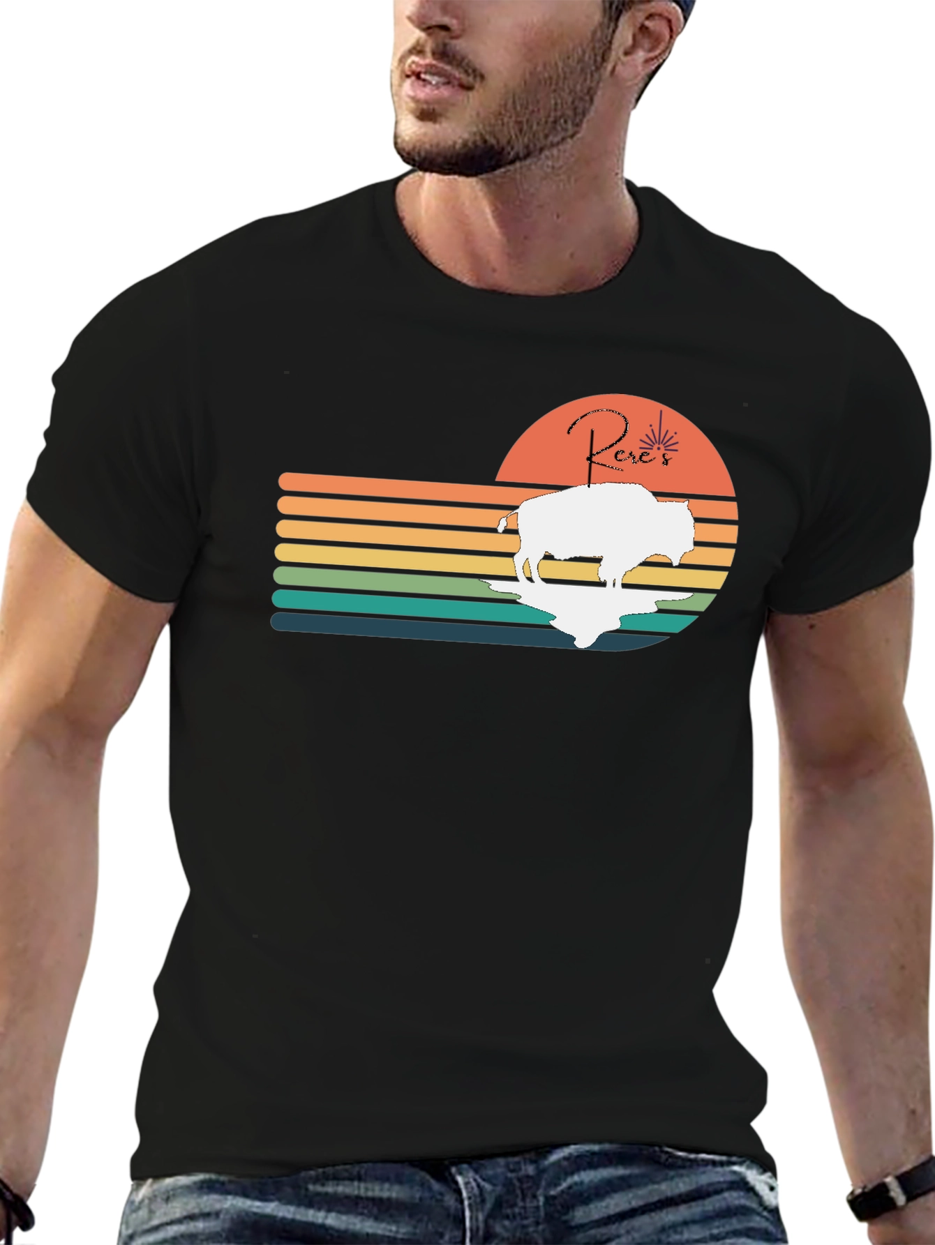 Retro Buffalo Sunset T-Shirt