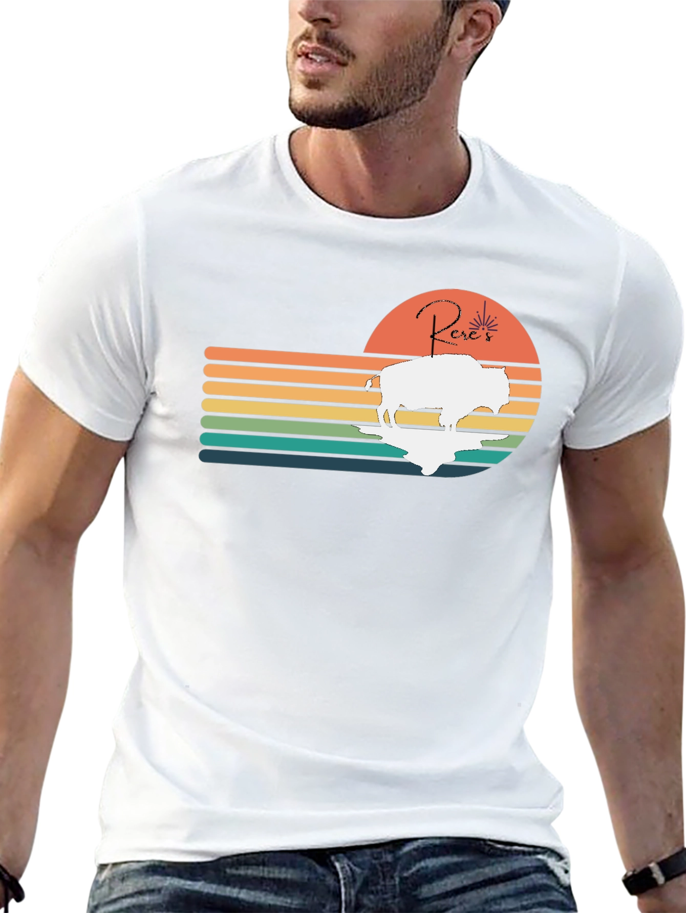 Retro Buffalo Sunset T-Shirt