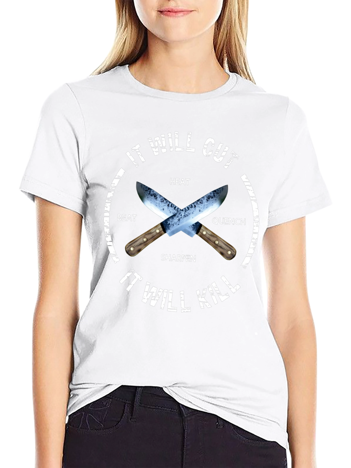 It Will Cut It Will Kill Black T-Shirt