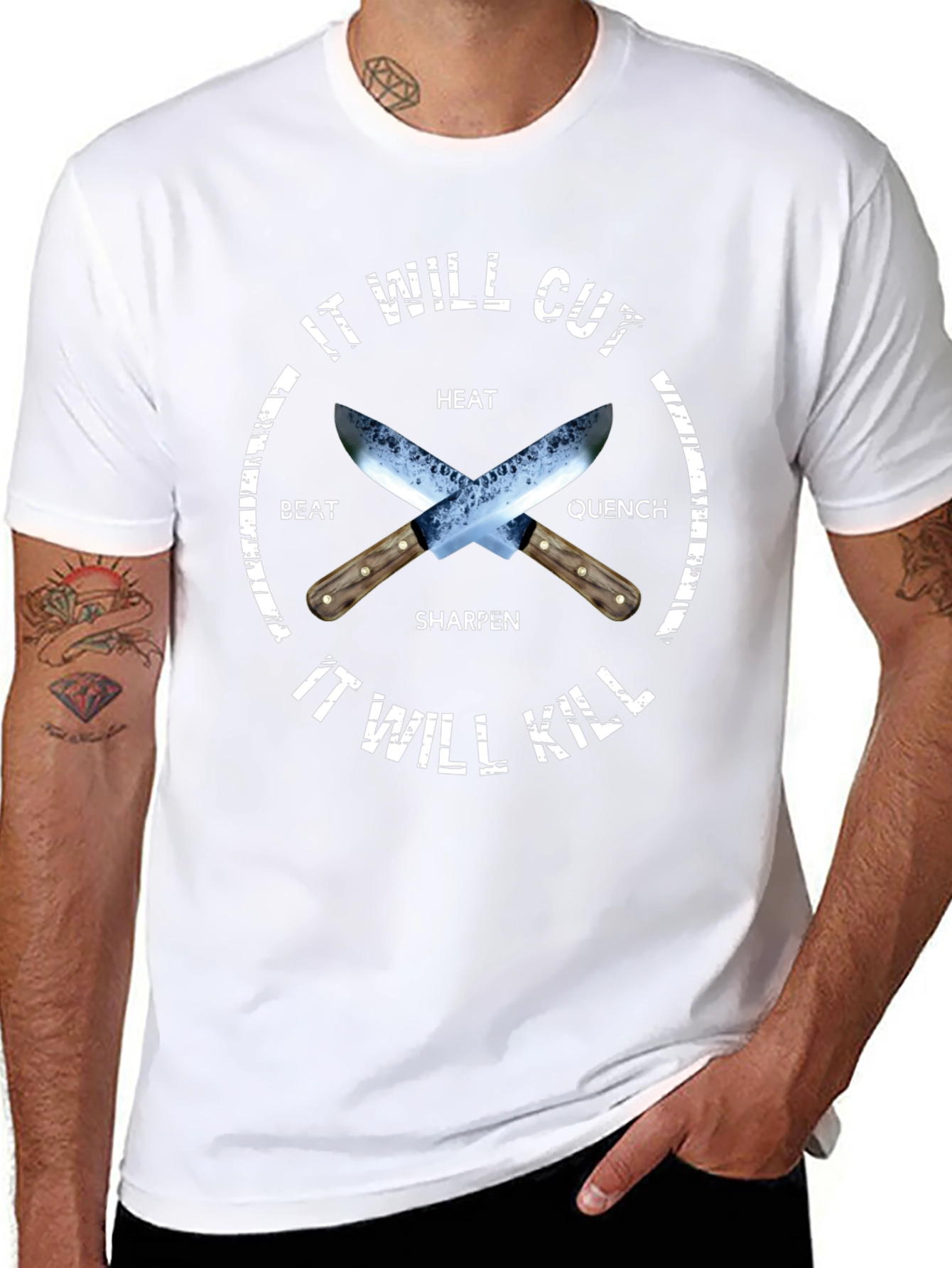 It Will Cut It Will Kill Black T-Shirt