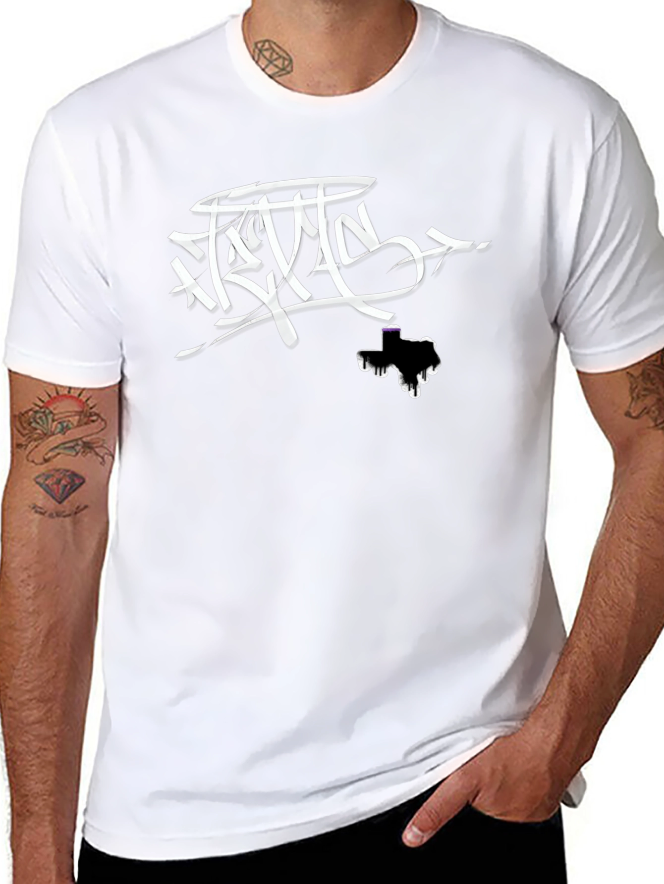 Texas Drip Graphic T-Shirt - Stylish Black Tee