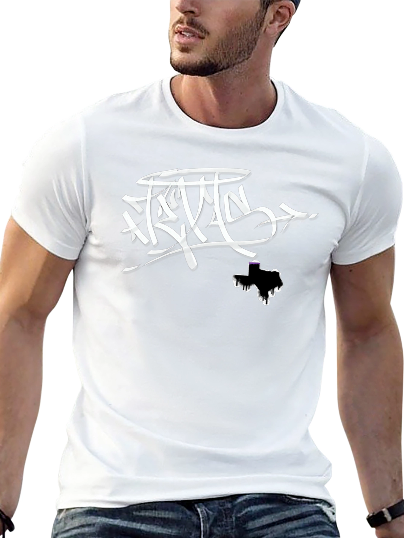 Texas Drip Graphic T-Shirt - Stylish Black Tee