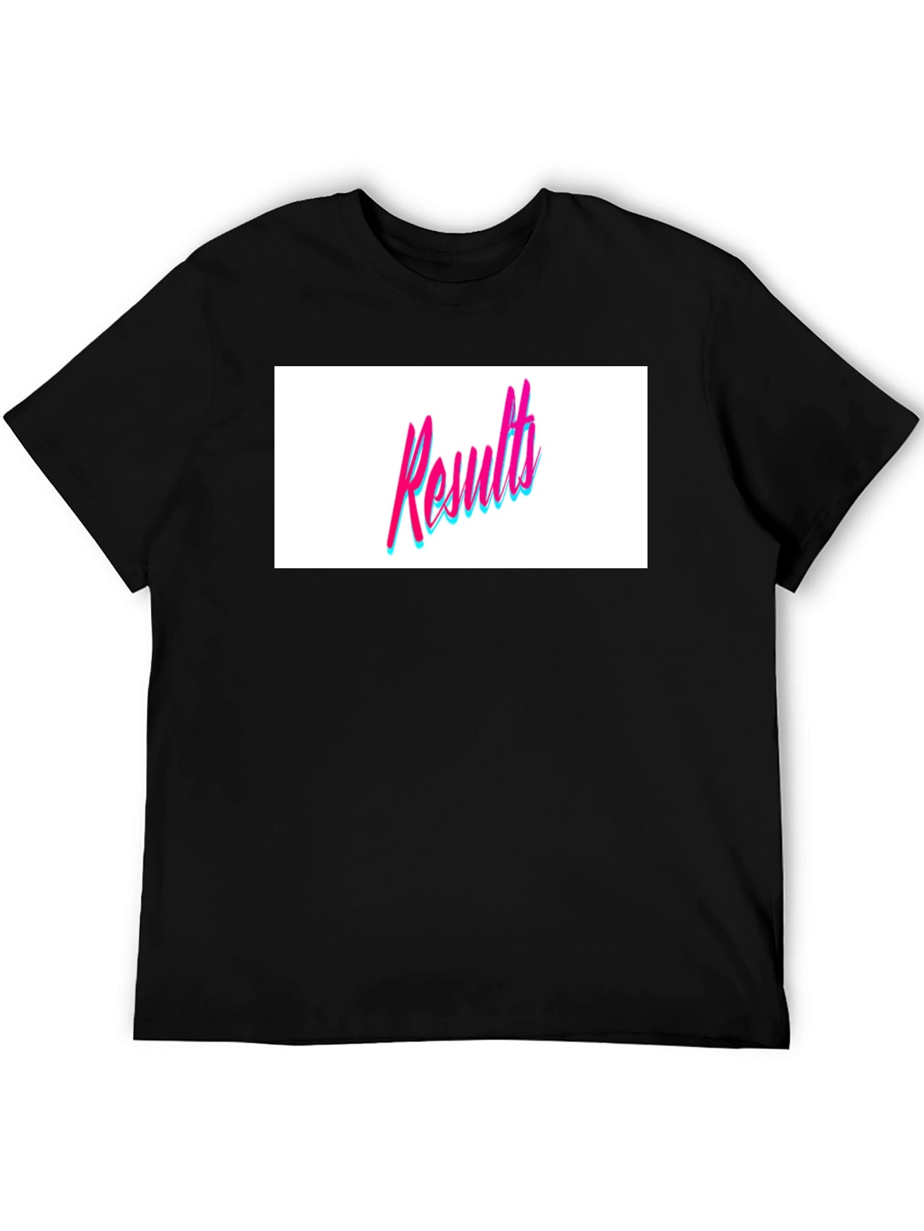 Retro Results Graphic Black T-Shirt