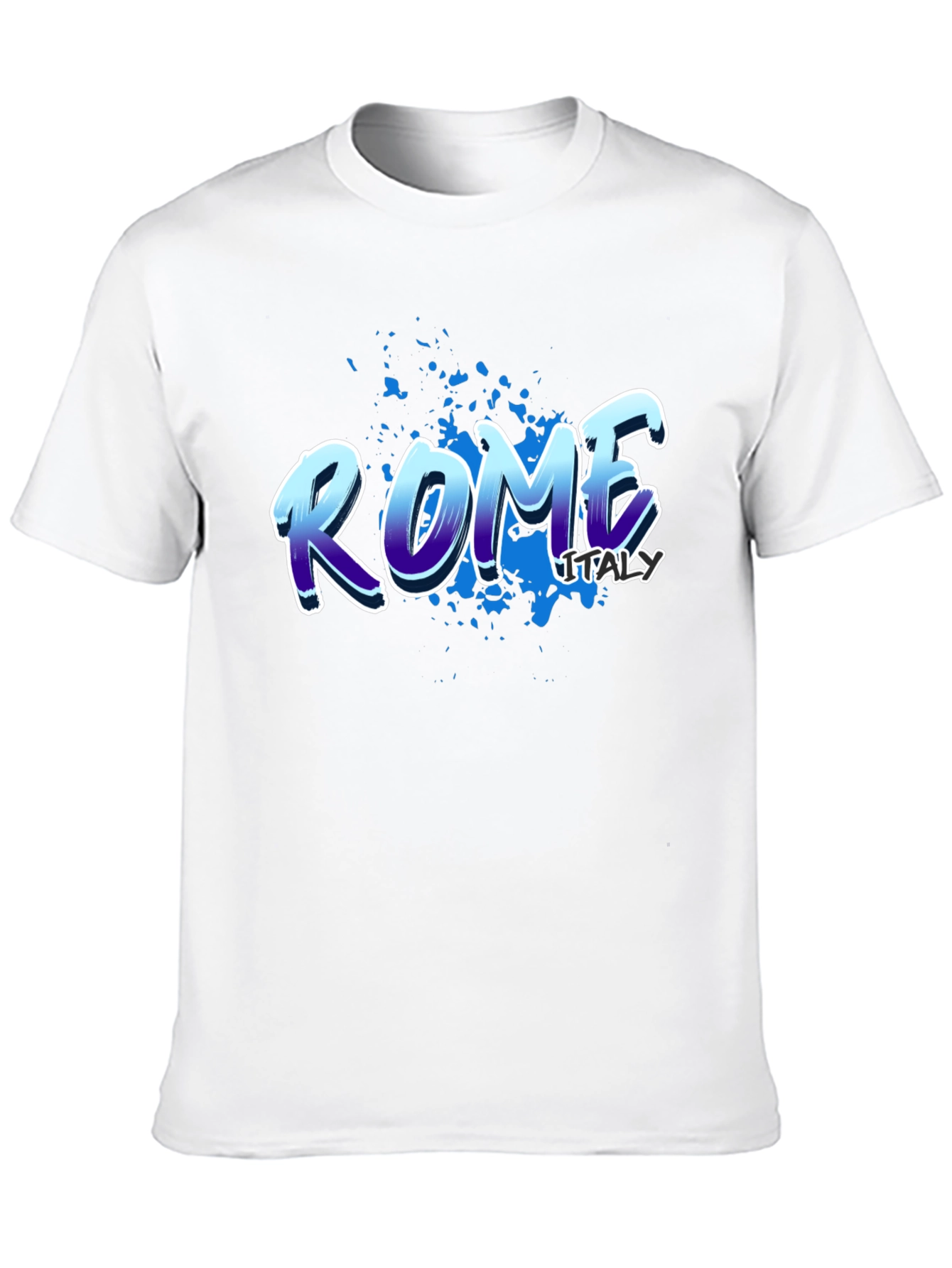 Rome Italy Graphic Tee - Black T-Shirt