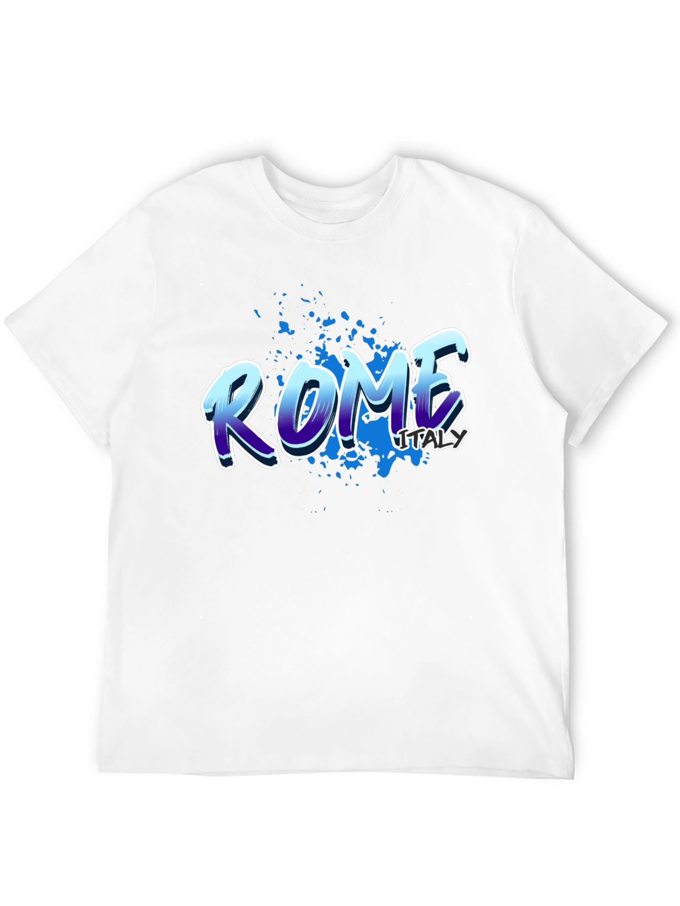 Rome Italy Graphic Tee - Black T-Shirt