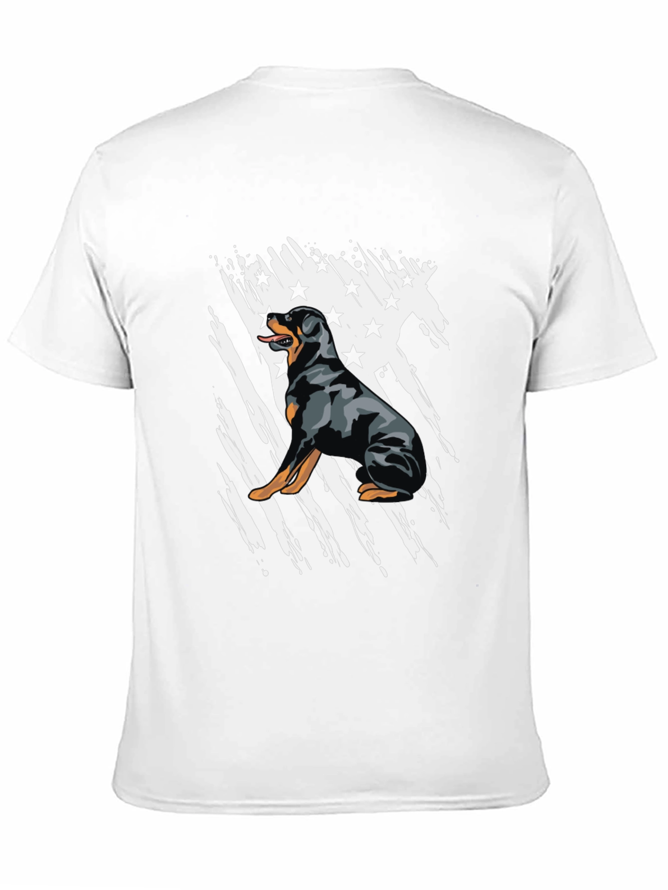 Rottweiler Flag Graphic T-Shirt | Patriotic Dog Tee