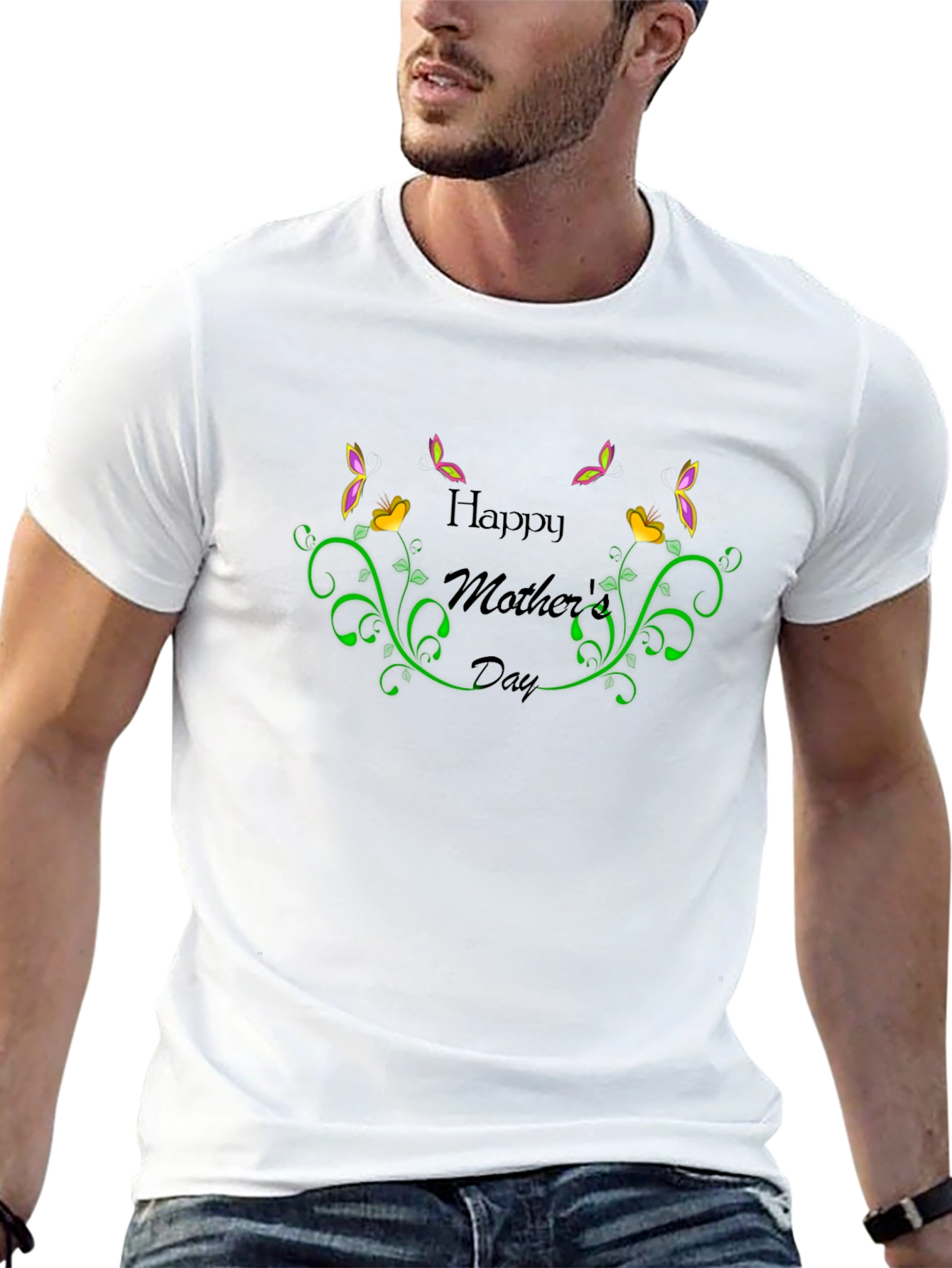 Happy Mothers Day Floral T-Shirt