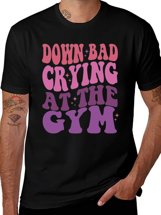 Down Bad Crying at The Gym Graphic T-Shirt
