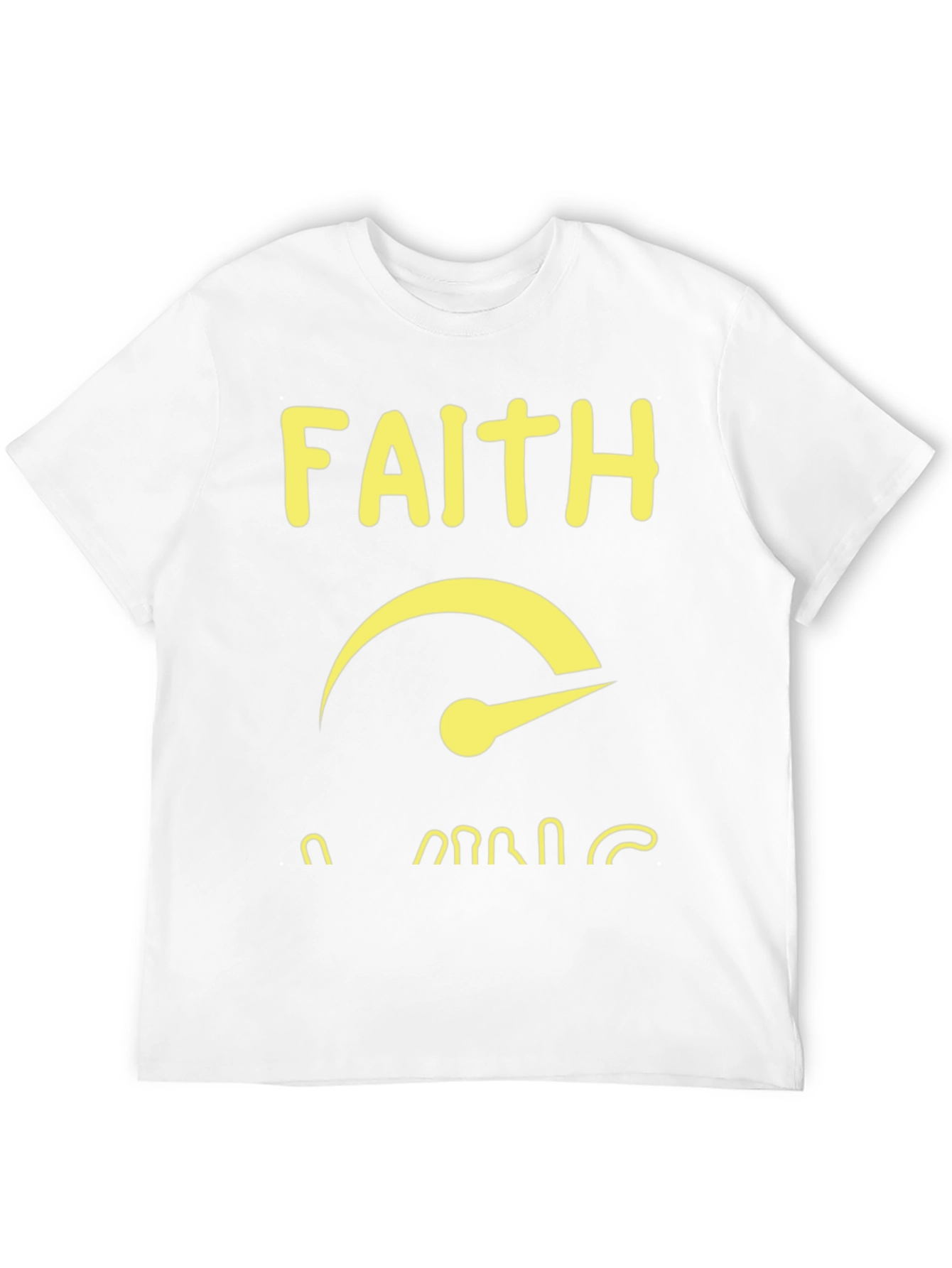 Faith Over Fear Graphic T-Shirt - Black Cotton Blend