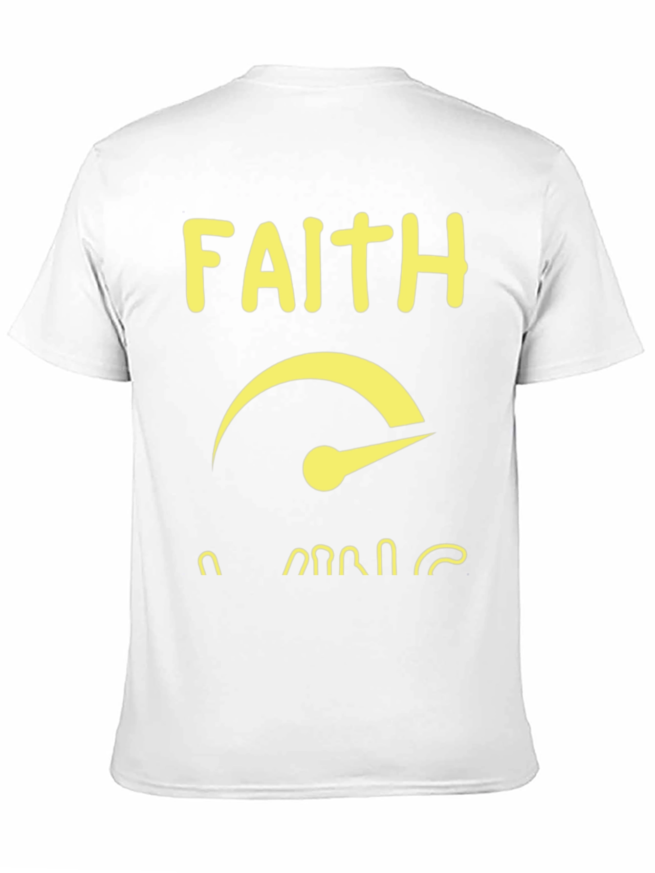 Faith Over Fear Graphic T-Shirt - Black Cotton Blend