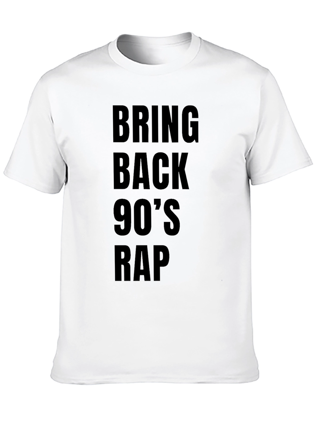 Bring Back 90s Rap Black T-Shirt