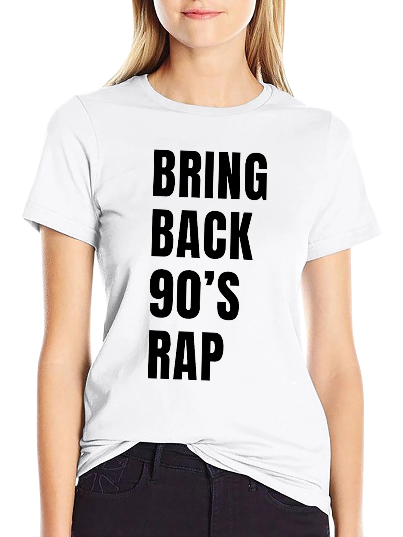 Bring Back 90s Rap Black T-Shirt