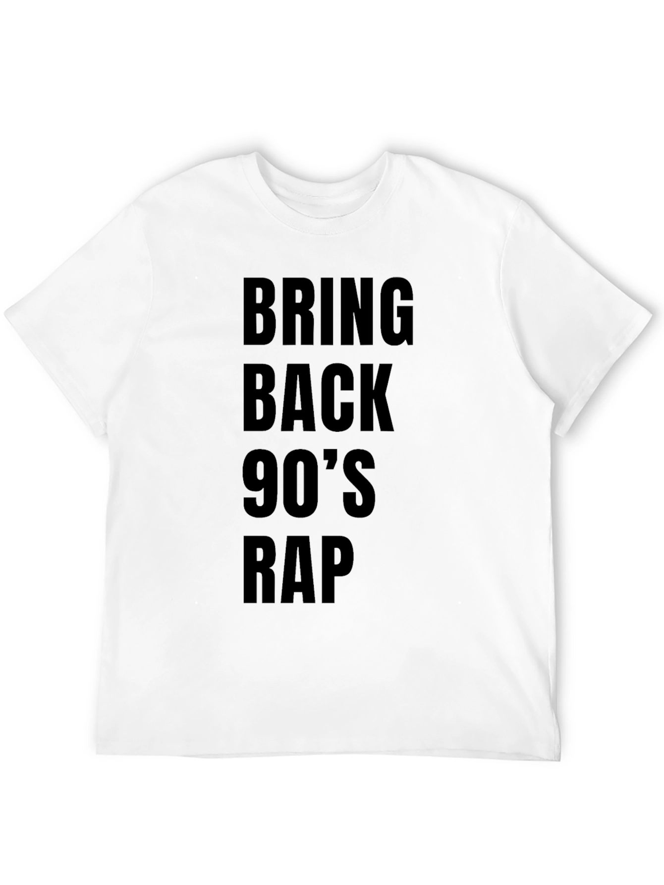 Bring Back 90s Rap Black T-Shirt