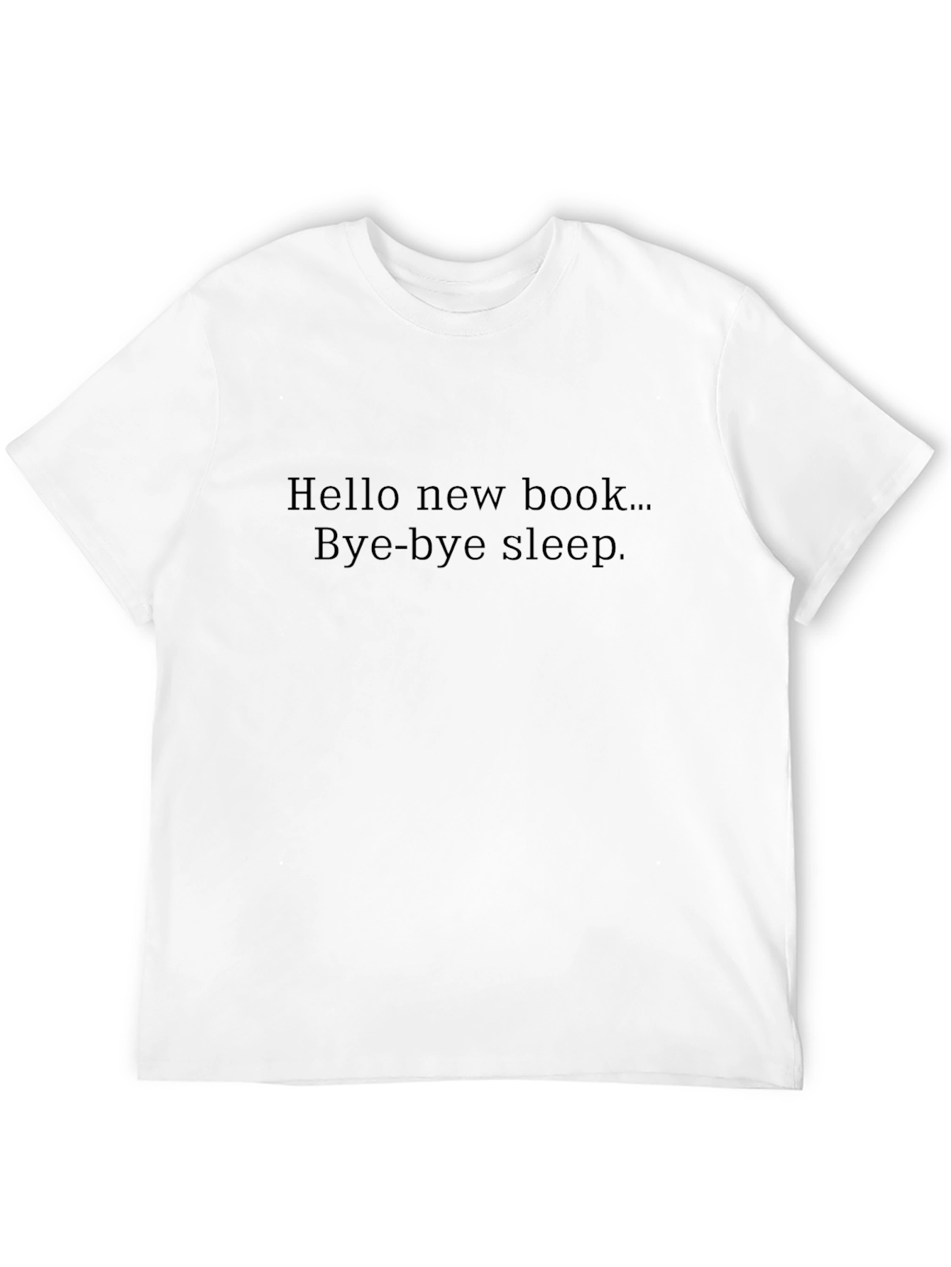 Hello New Book T-Shirt - Readers Delight